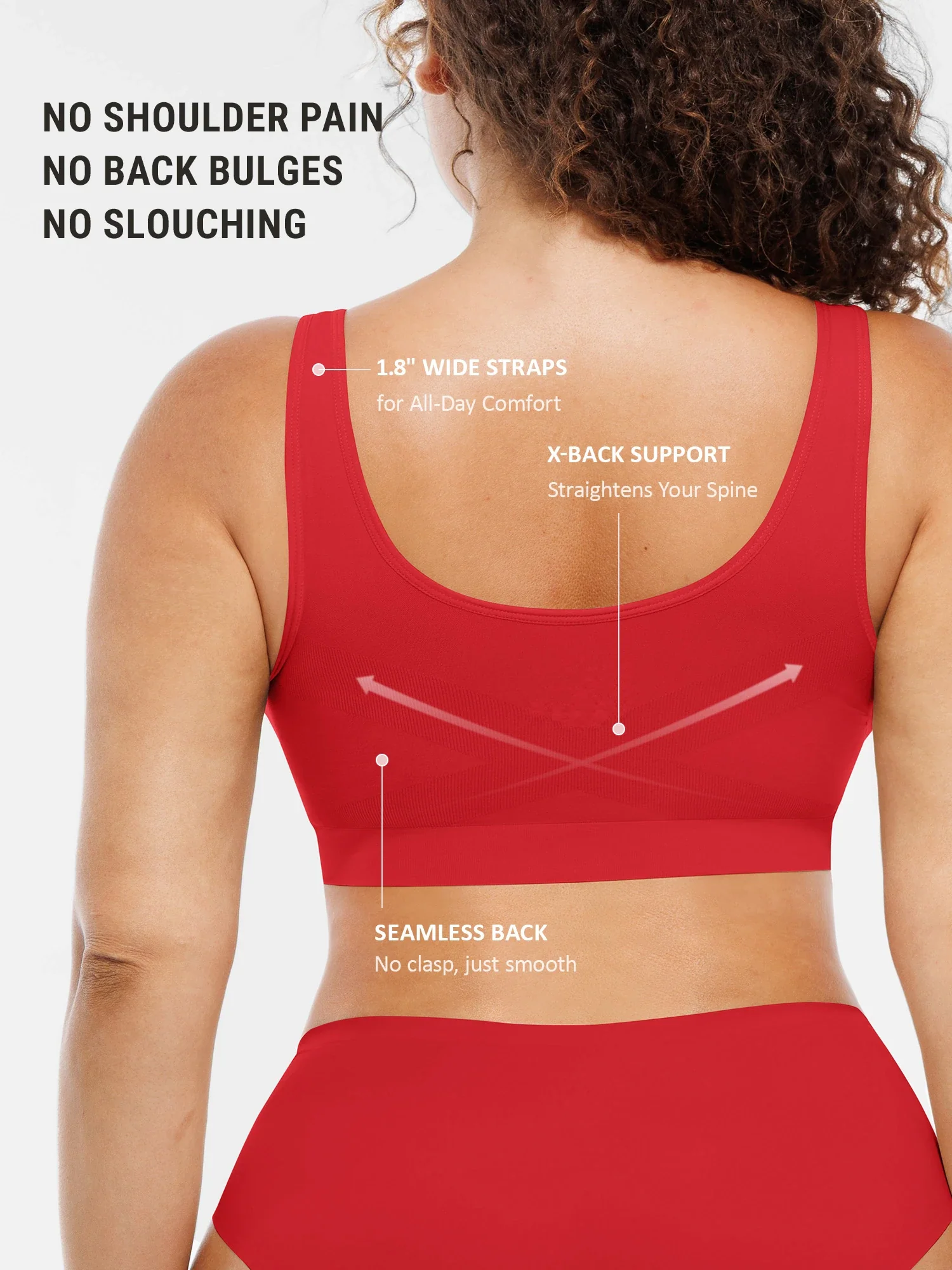 Seamless No Underwire Full Coverage Bra - Image 54