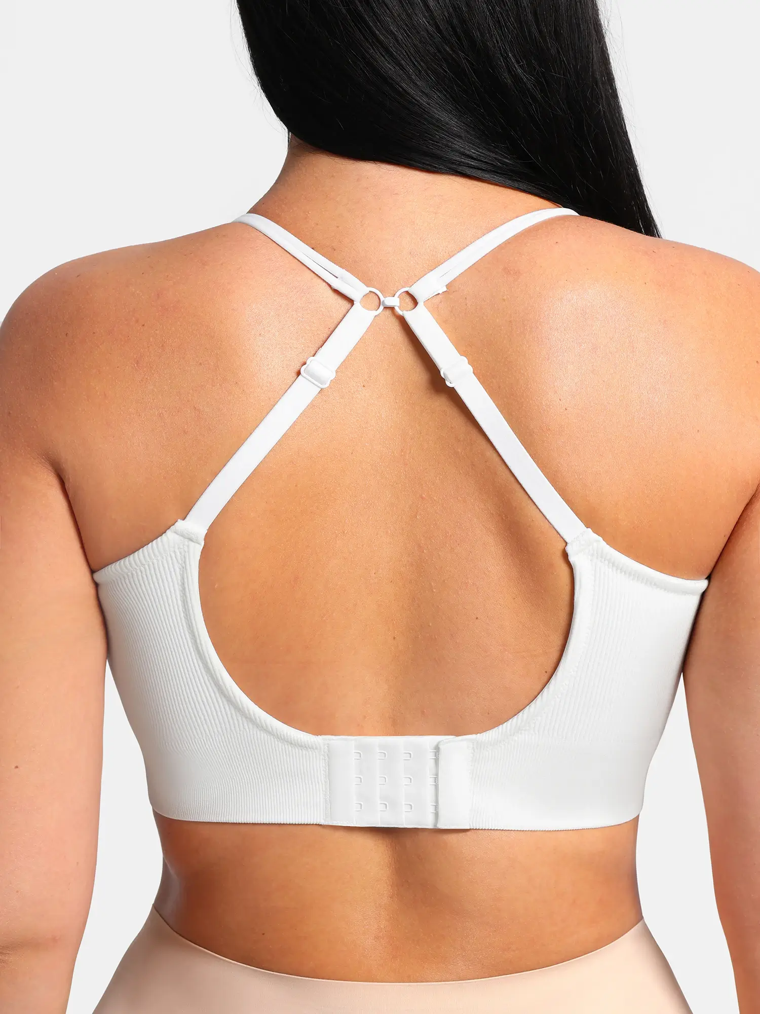Lift Adjustable Seamless Wireless Ribbed Bra - Image 25