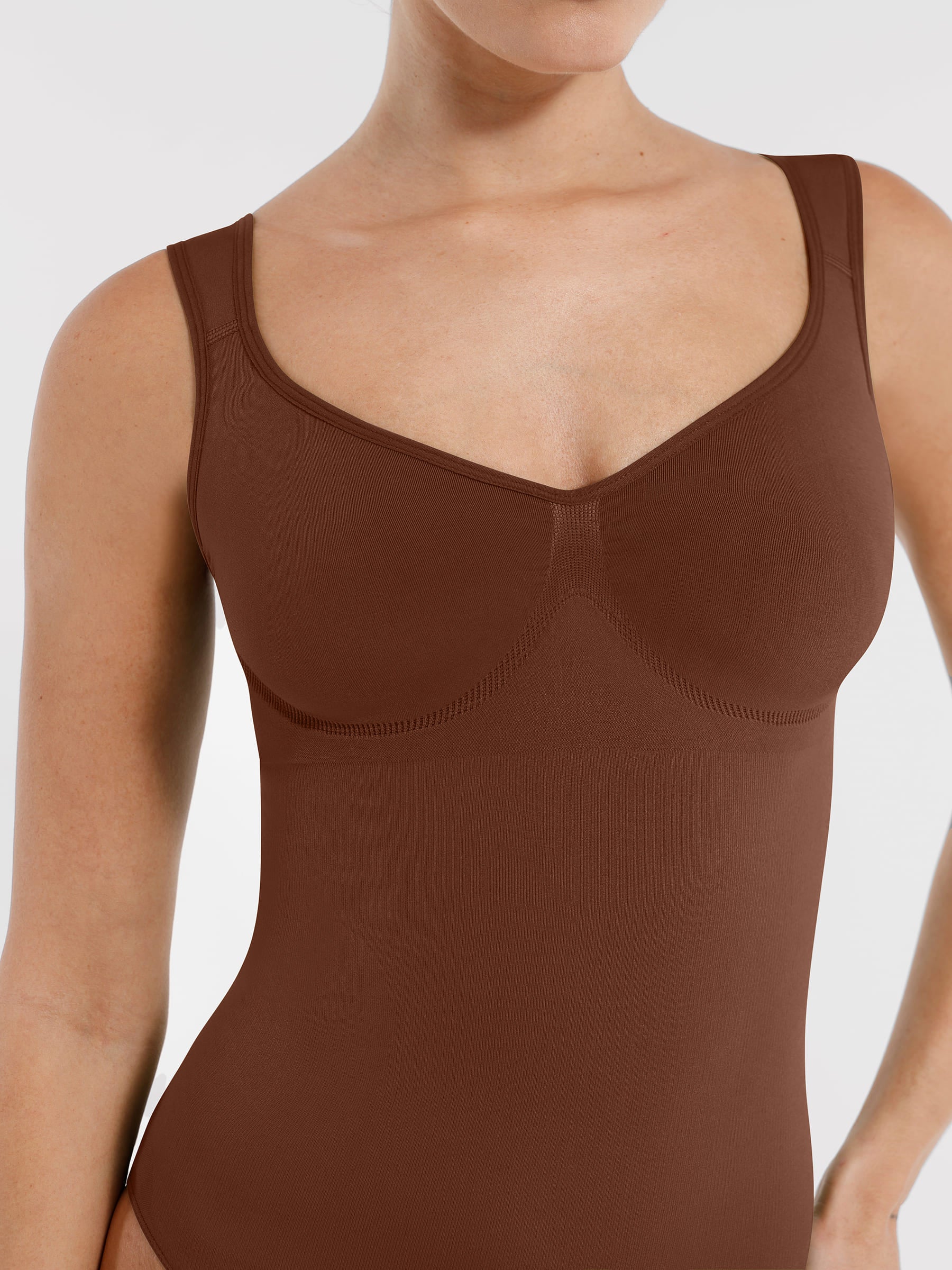 Support Diamond Neck Seamless Shaping Bodysuit - Image 20