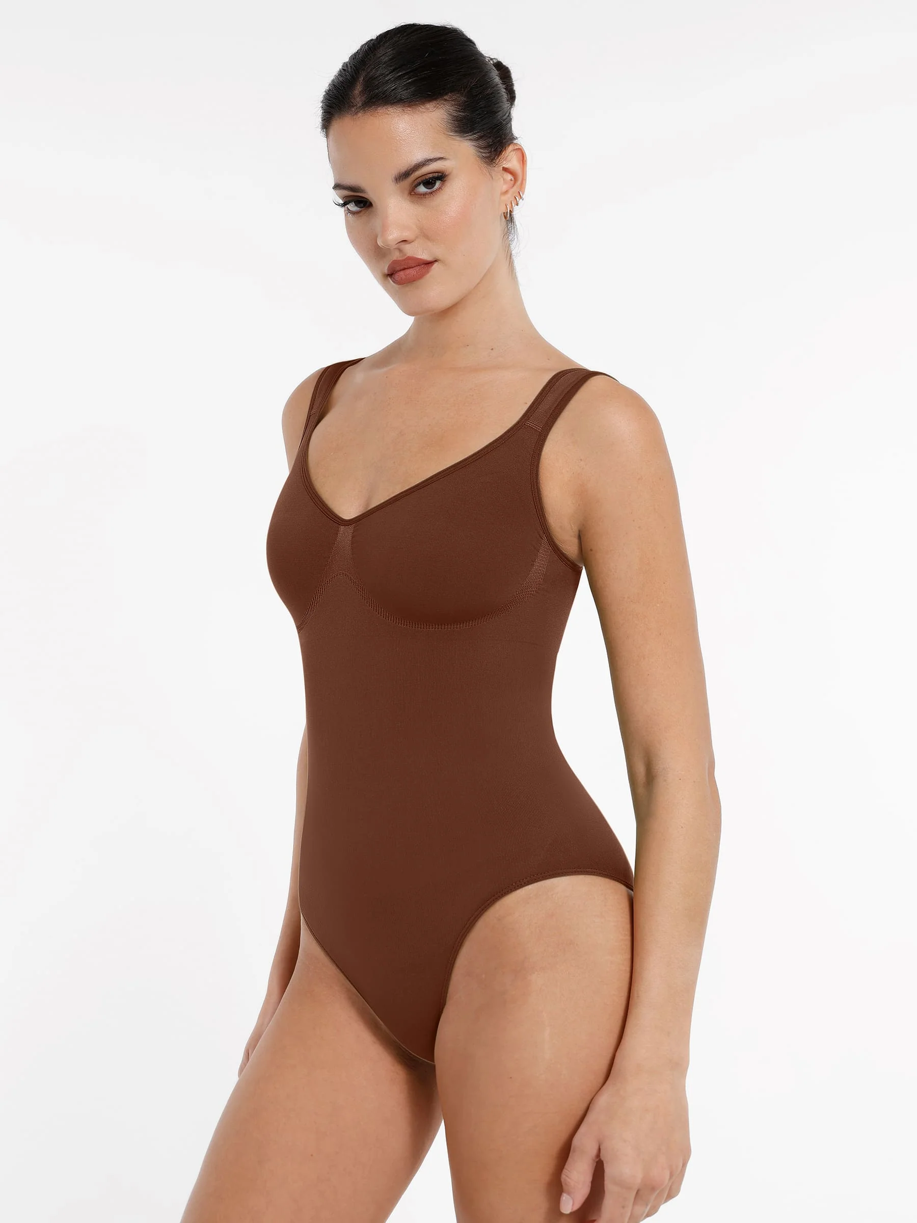 Support Diamond Neck Seamless Shaping Bodysuit - Image 21