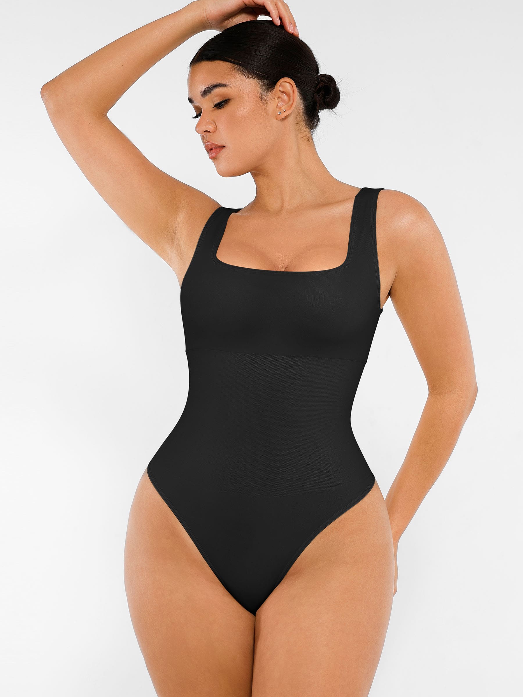 Square Neck Soft Seamless Bodysuit - Image 10