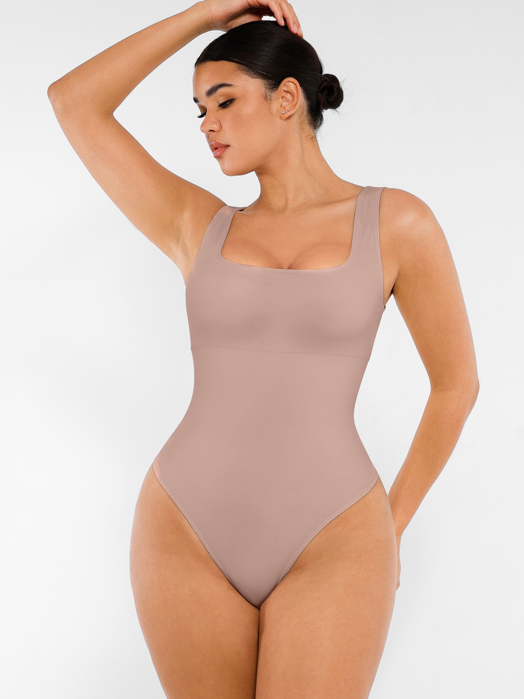 Square Neck Soft Seamless Bodysuit - Image 4