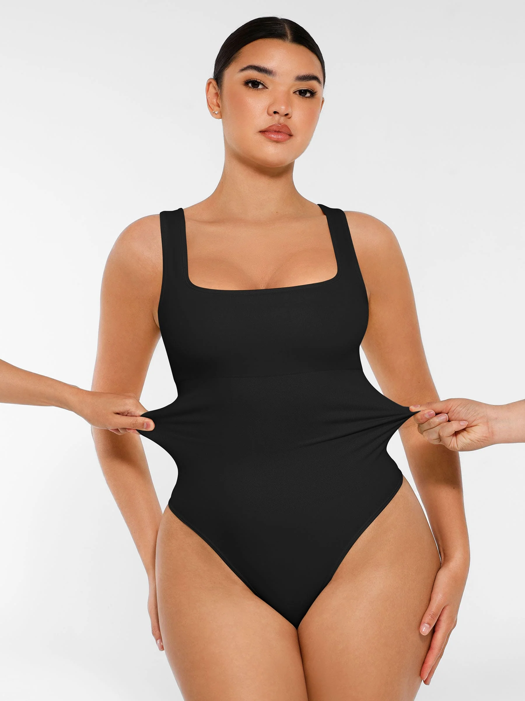 Square Neck Soft Seamless Bodysuit - Image 7