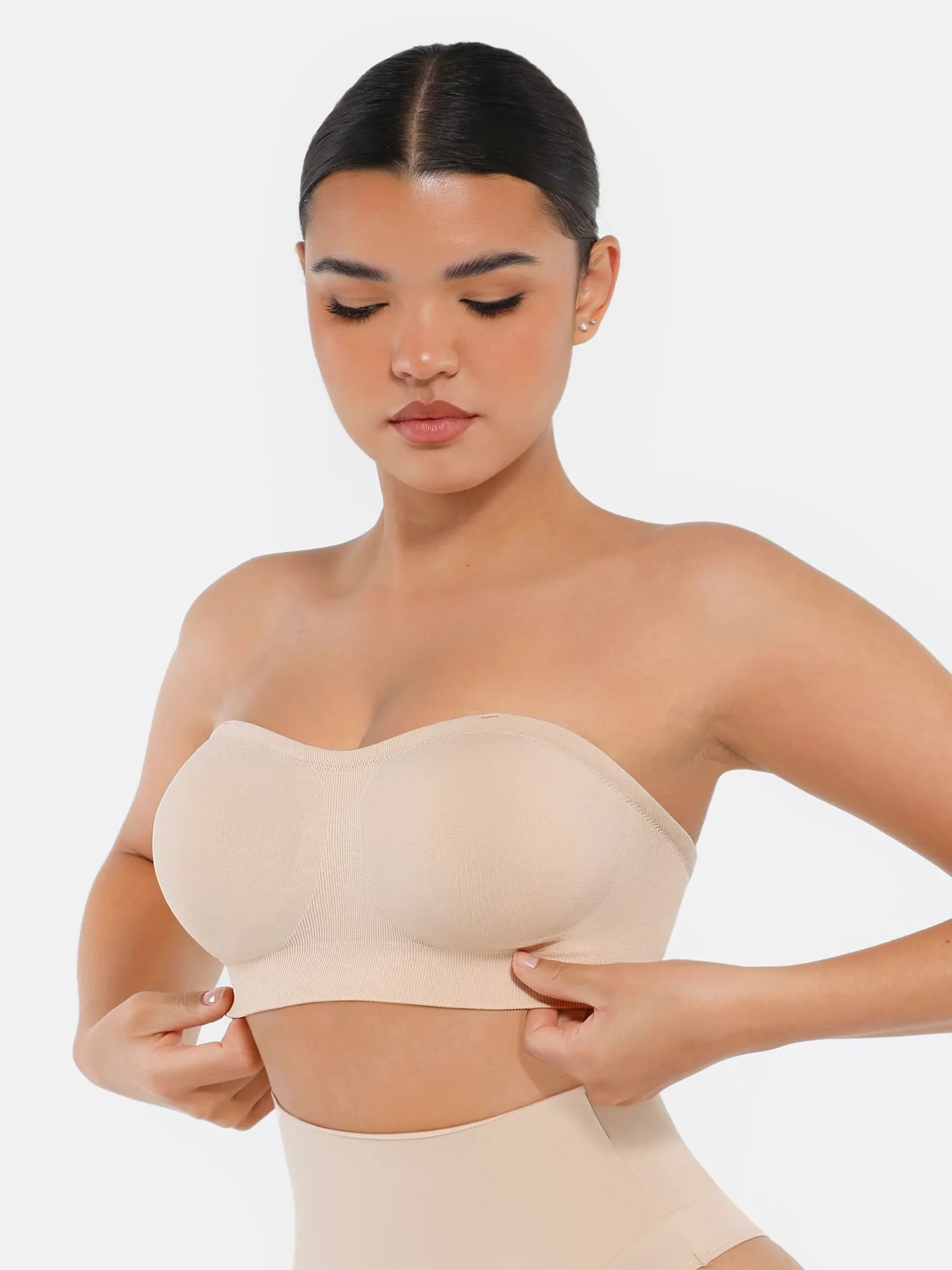 Seamless Strapless Removable Pad Anti-Slip Bra - Image 2