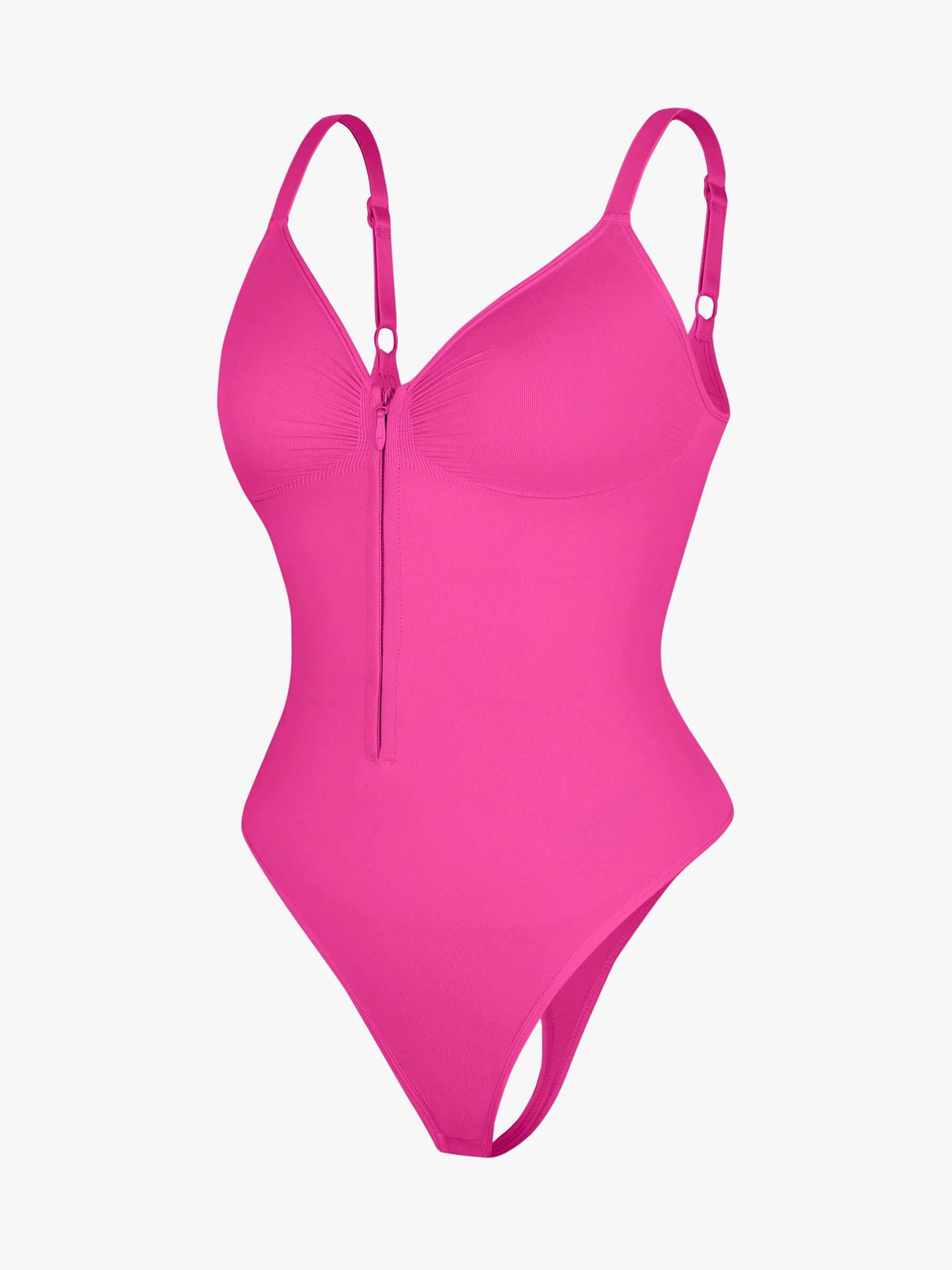 Seamless Tummy Control Zipper Bodysuit - Image 21