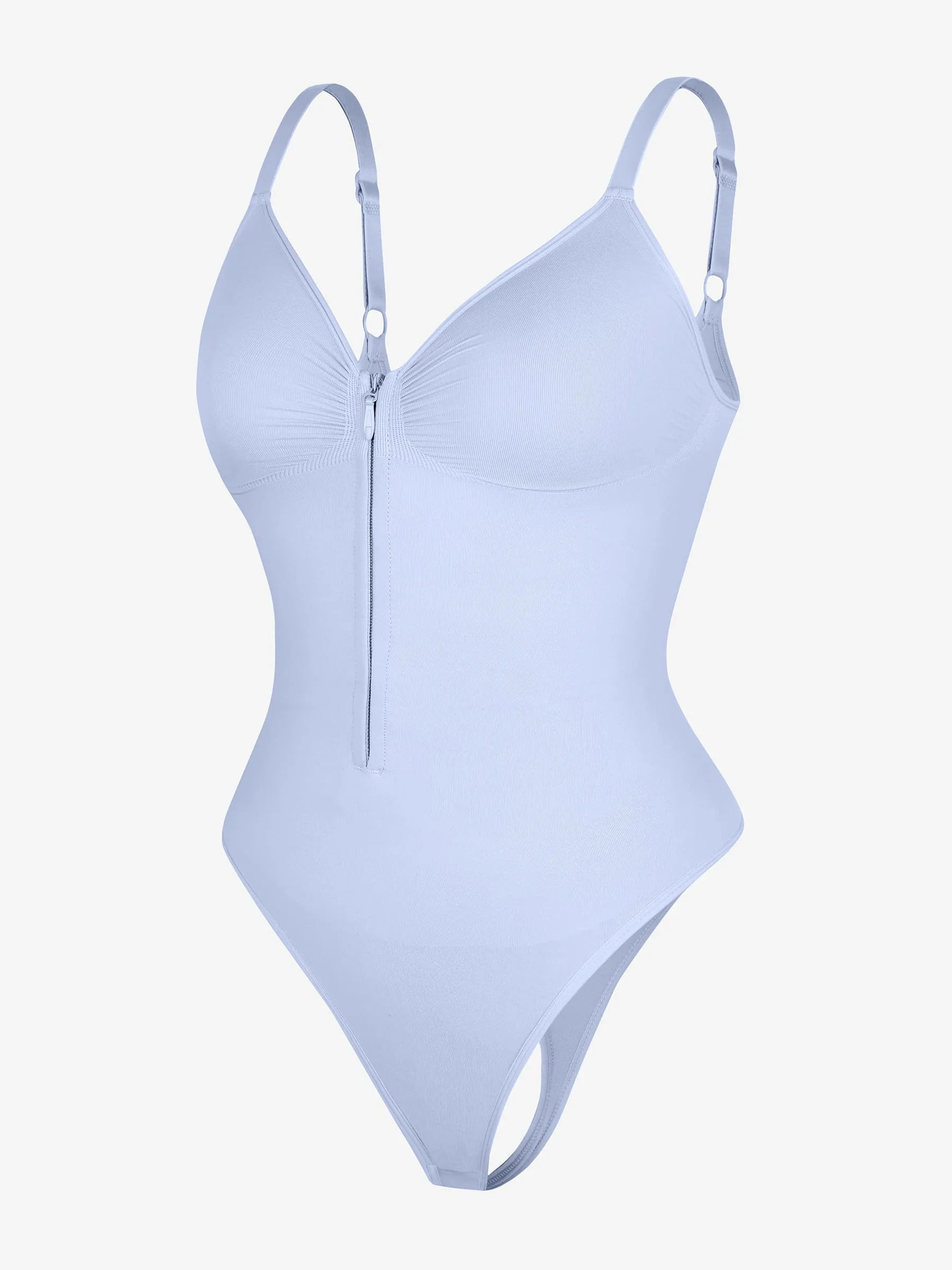 Seamless Tummy Control Zipper Bodysuit - Image 7