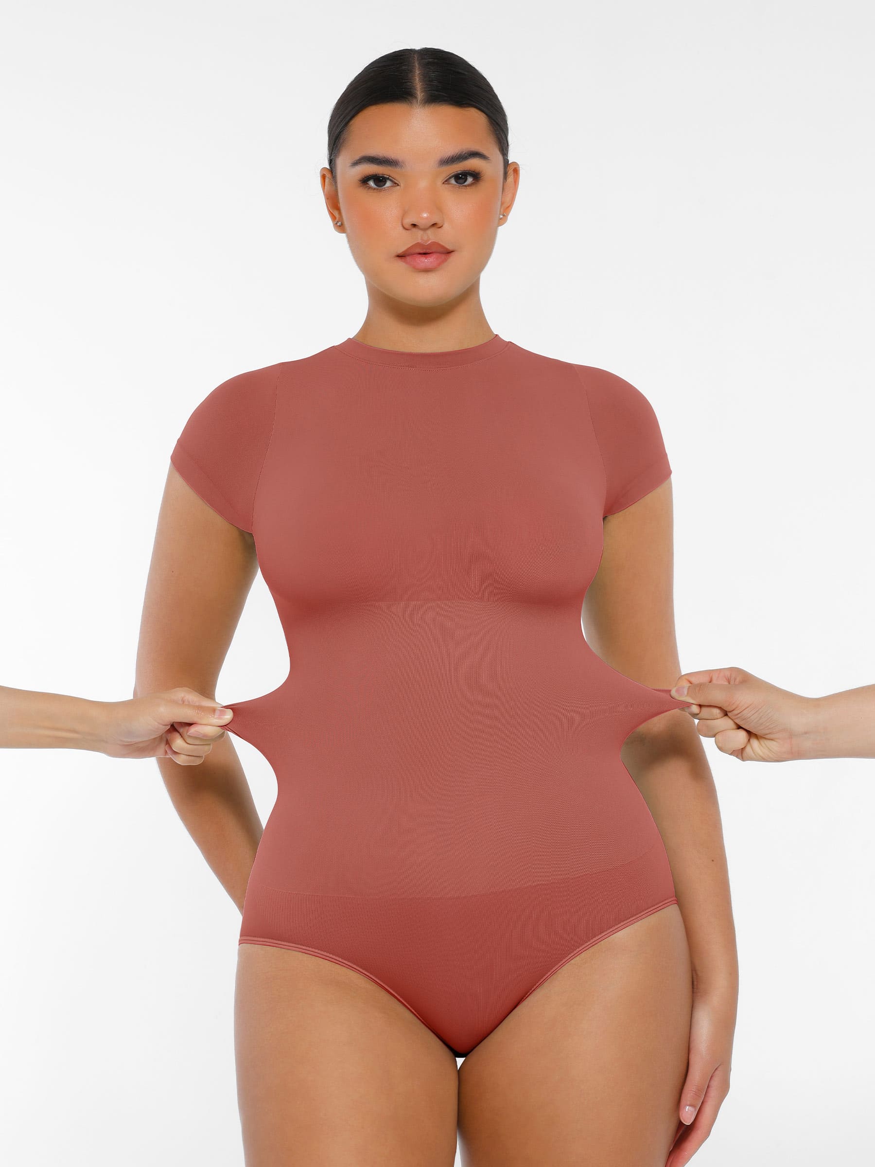Crew Neck Seamless Soft Everyday Bodysuit - Image 18