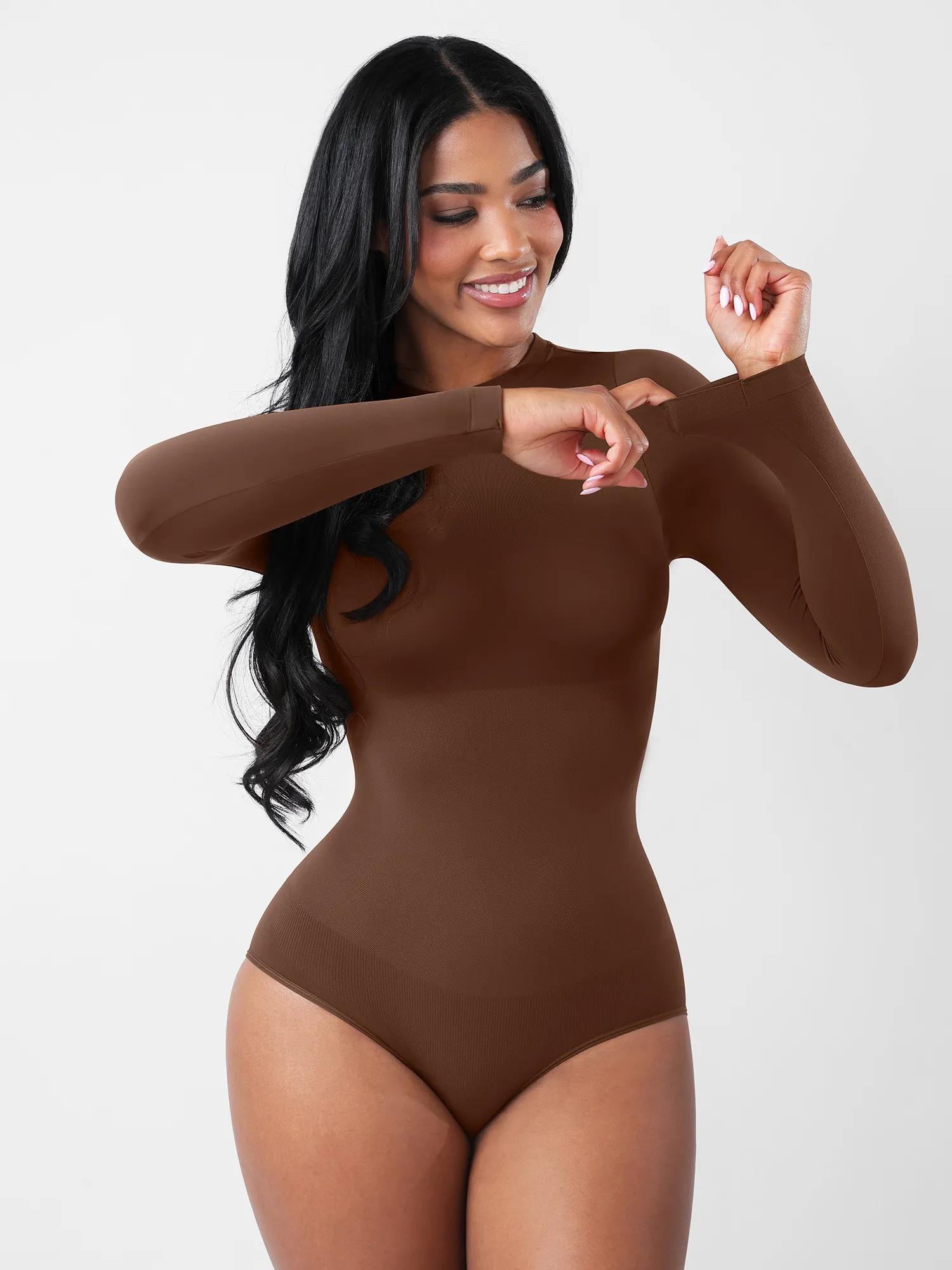 Seamless Ultra-Soft Crew Neck Bodysuit - Image 3