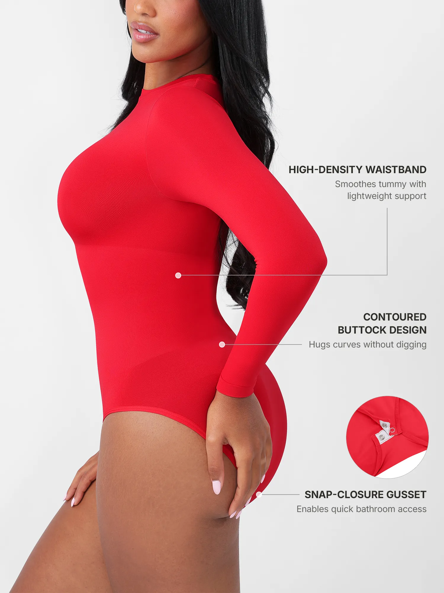 Seamless Ultra-Soft Crew Neck Bodysuit - Image 16