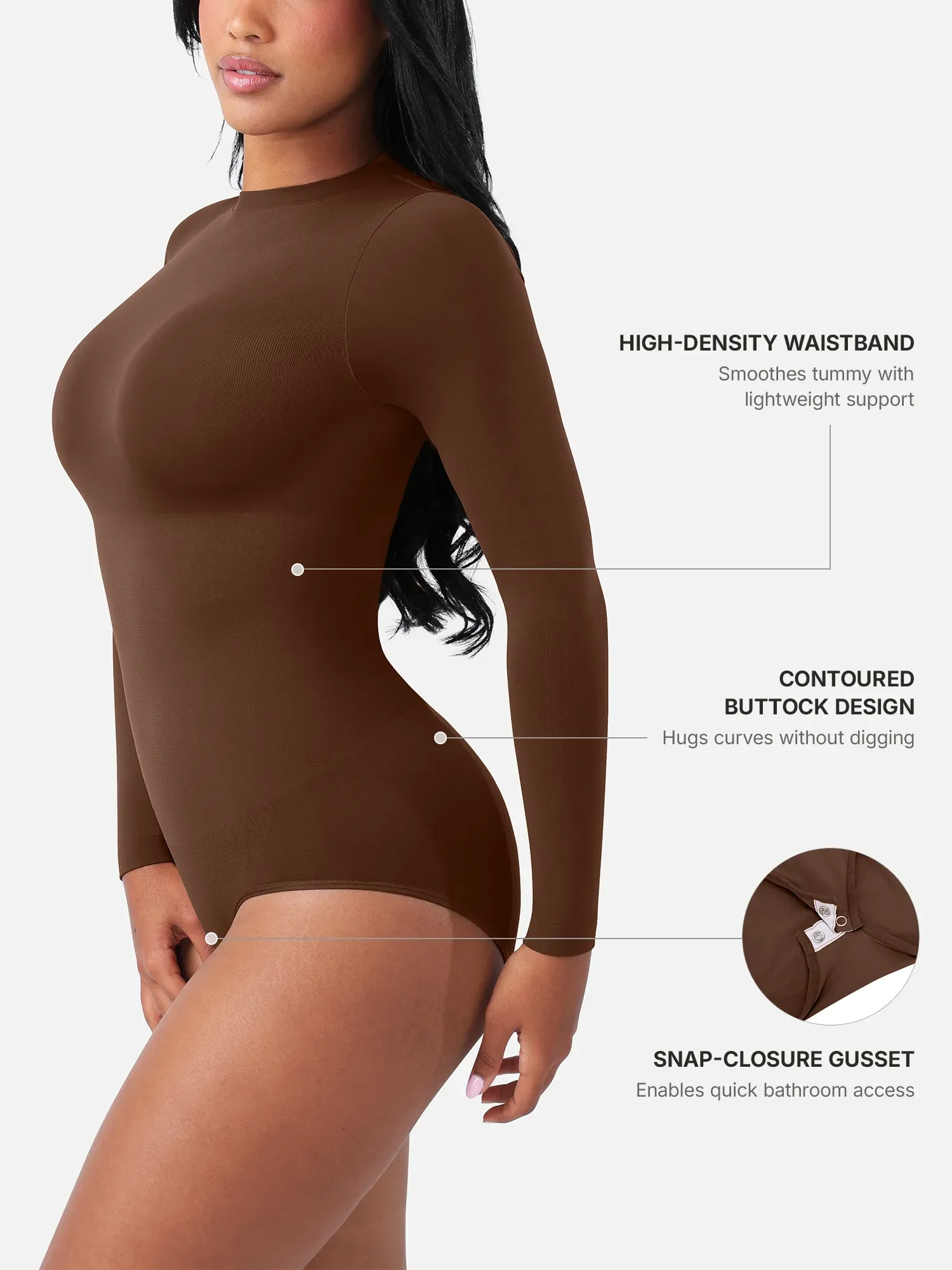 Seamless Ultra-Soft Crew Neck Bodysuit - Image 5