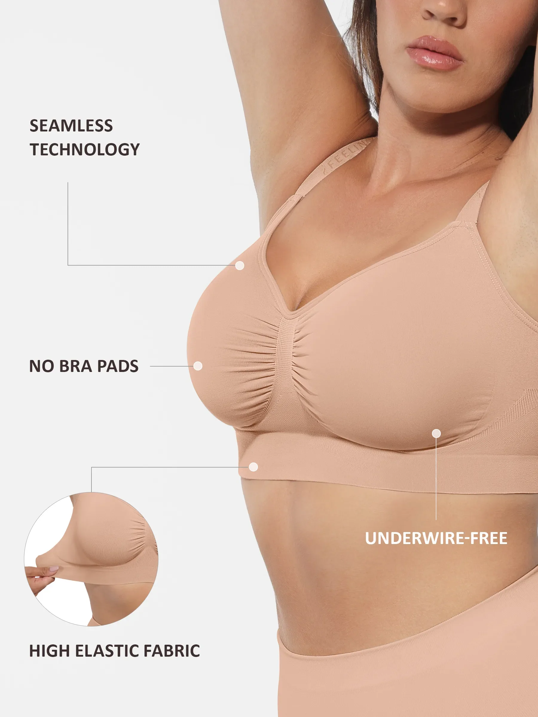 Seamless Wireless Bra - Image 15