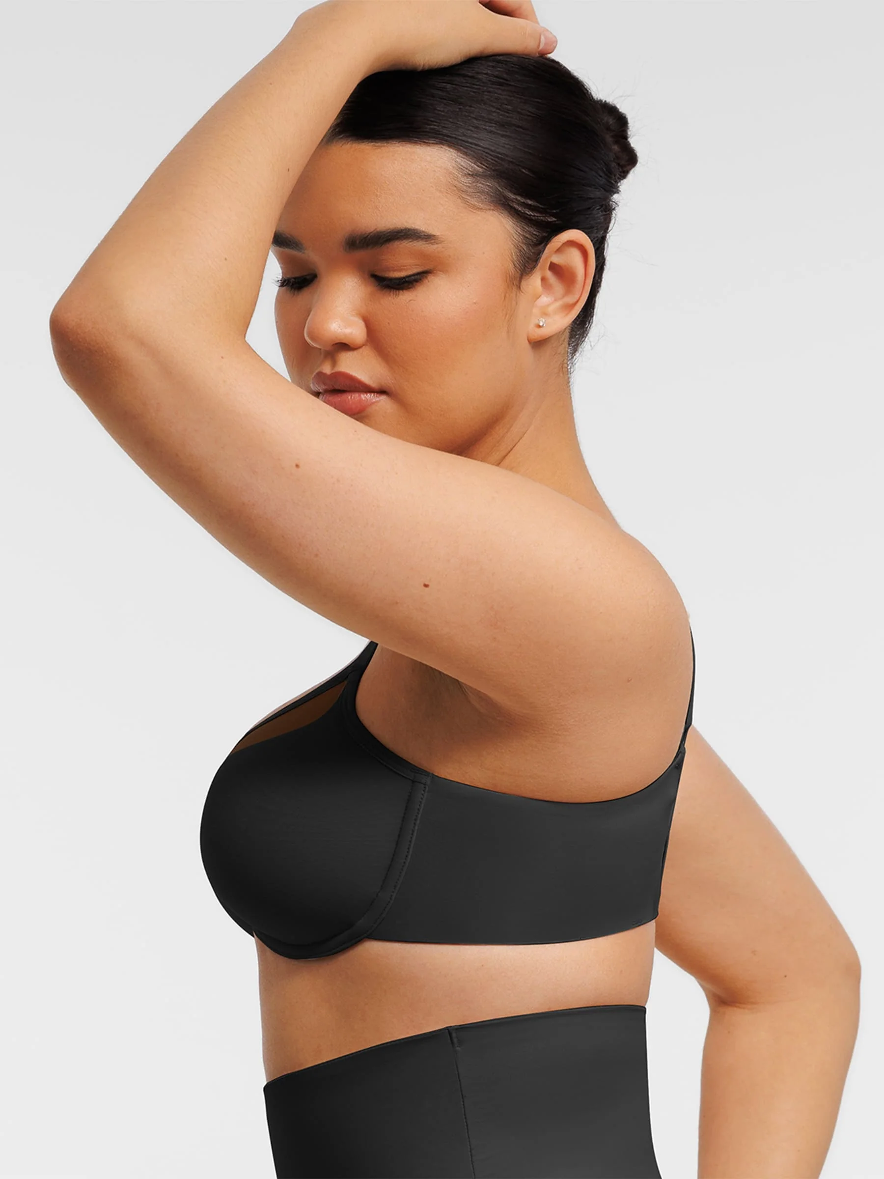 Sheer Mesh Full Coverage Unpadded Underwire Bra - Image 9