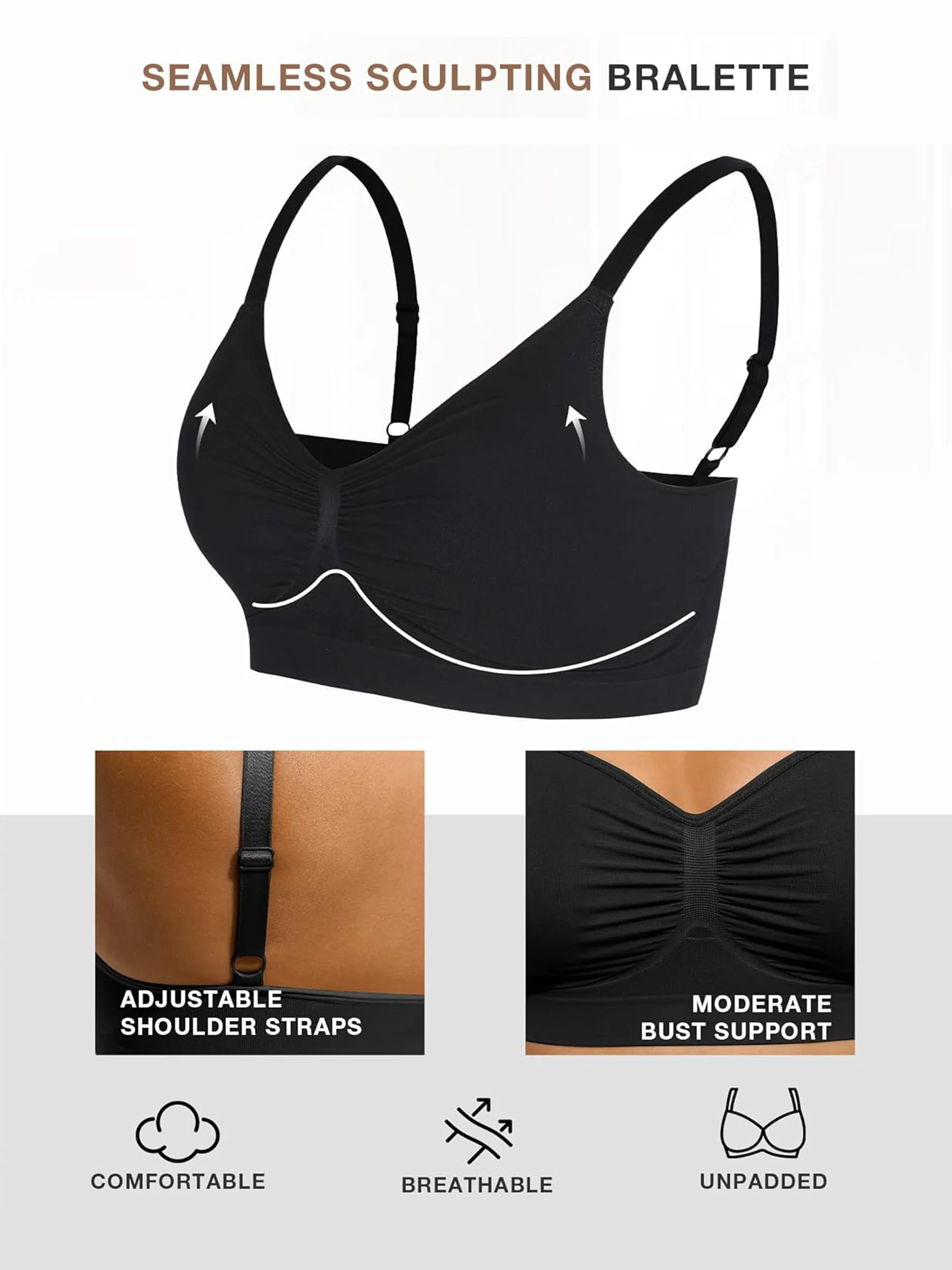 Ultra-Soft Seamless All-Day Wear Bra - Image 4