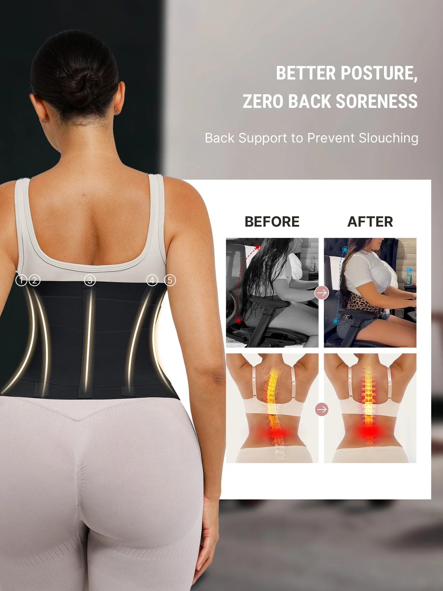 Tummy Control Adjustable Waist Trainer - Image 12