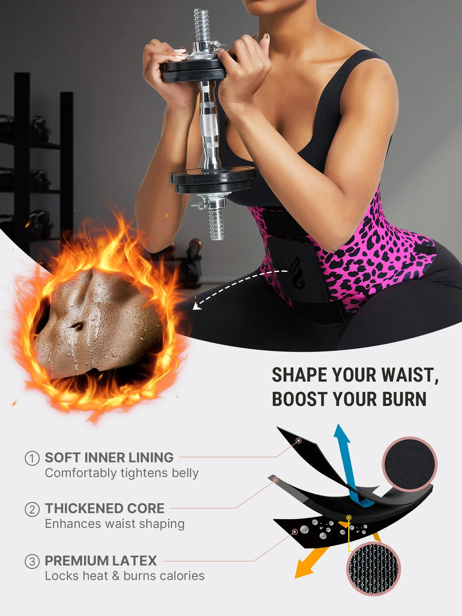 Tummy Control Adjustable Waist Trainer - Image 3