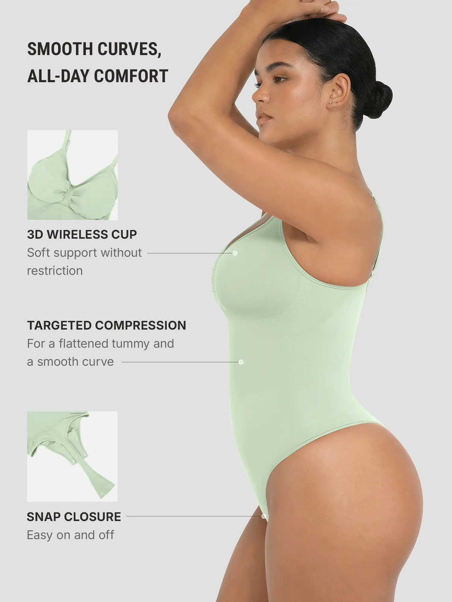 Tummy Control Seamless Bodysuit - Image 106