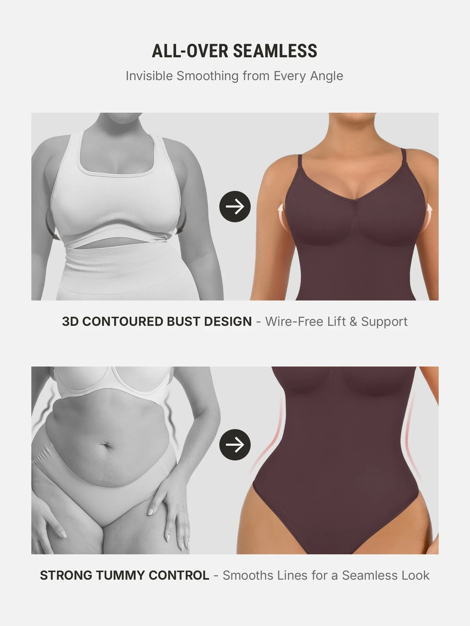Tummy Control Seamless Bodysuit - Image 22