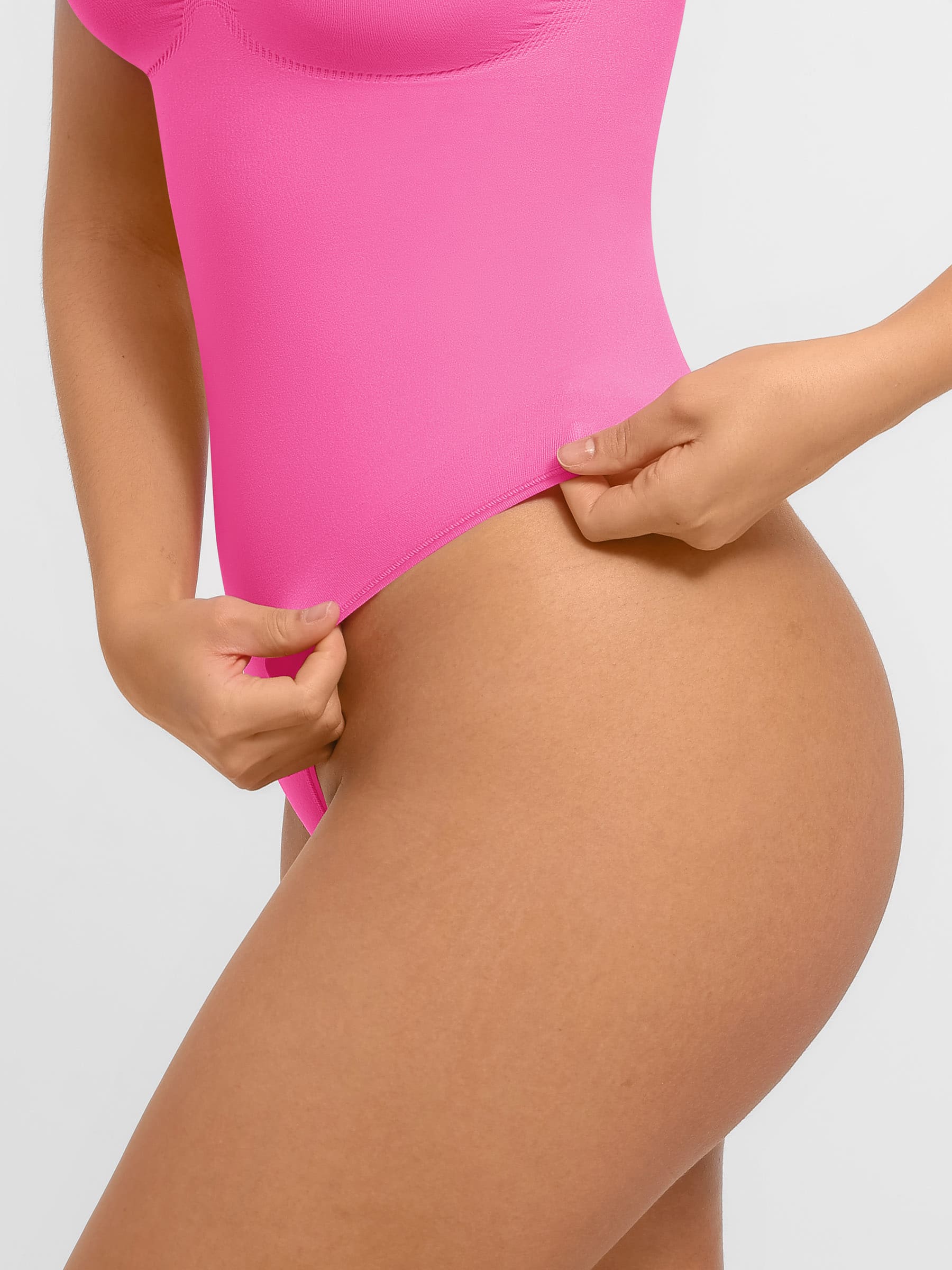 Tummy Control Seamless Wide Strap Bodysuit - Image 12