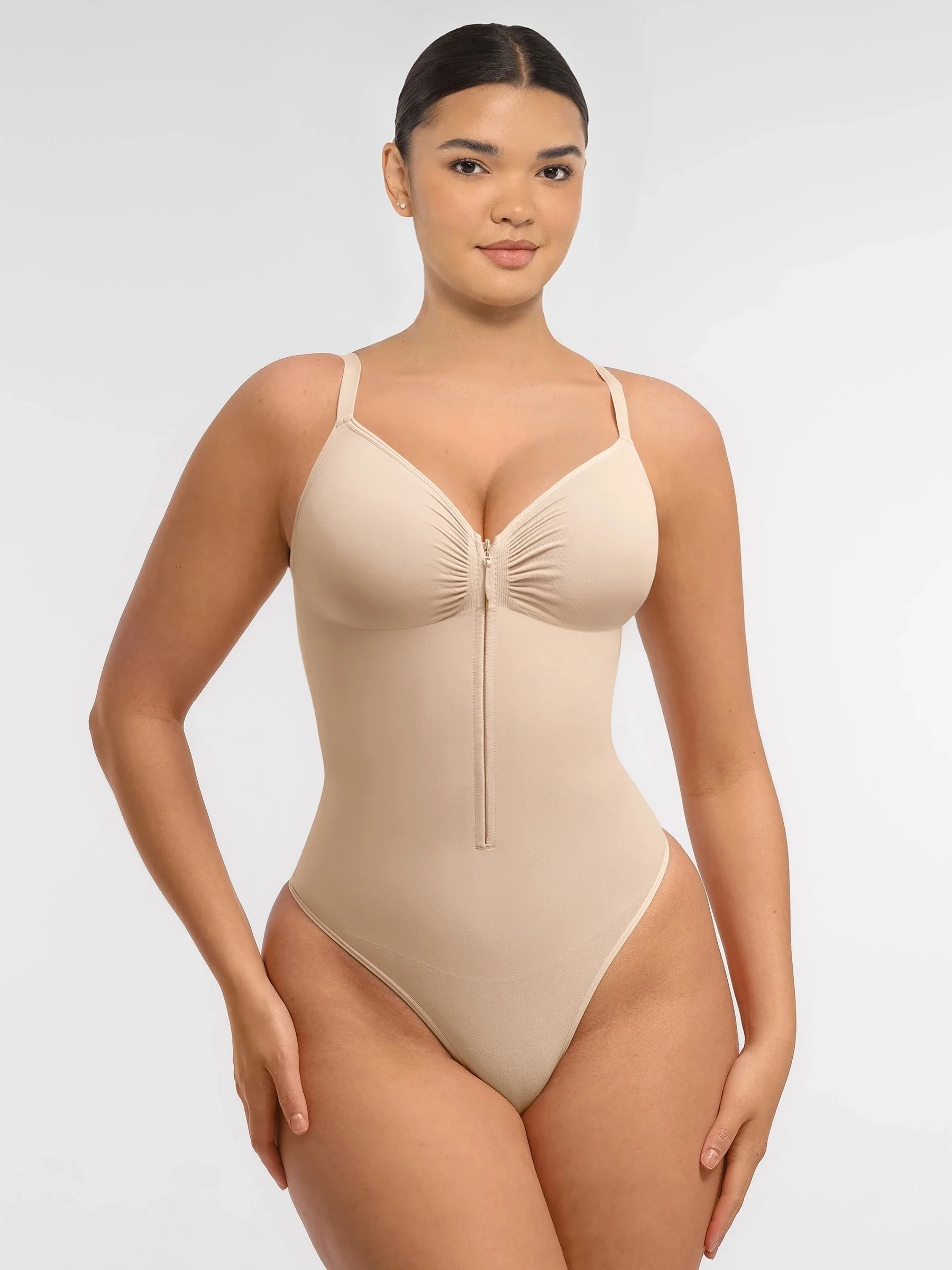 Tummy Control Seamless Zipper Bodysuit [BOGO] - Image 48