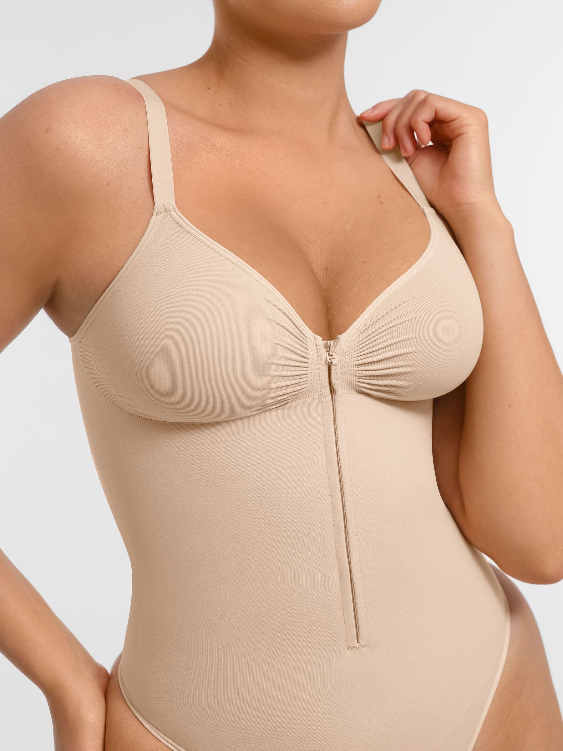 Tummy Control Seamless Zipper Bodysuit [BOGO] - Image 52