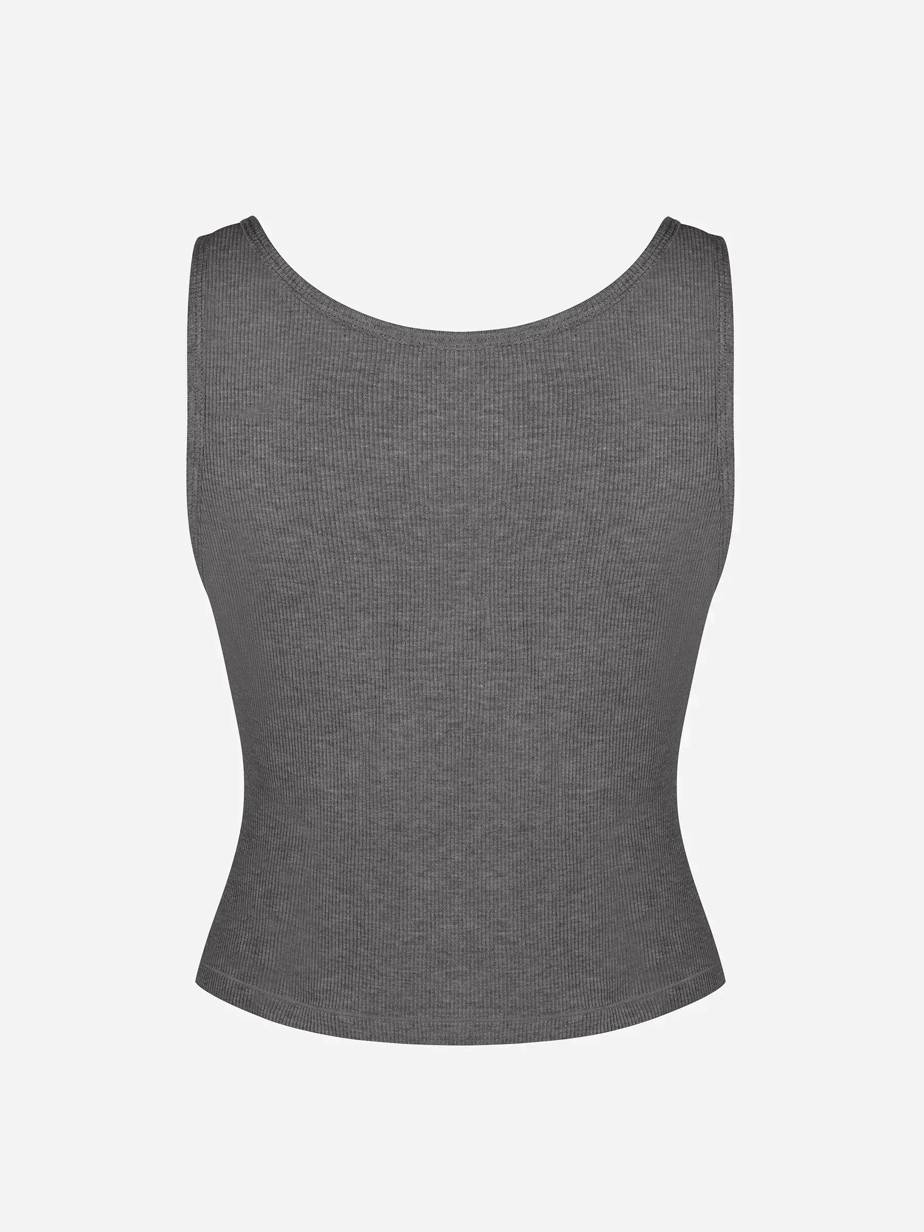 Ribbed Square-Neck Lounge Tank Top - Image 35