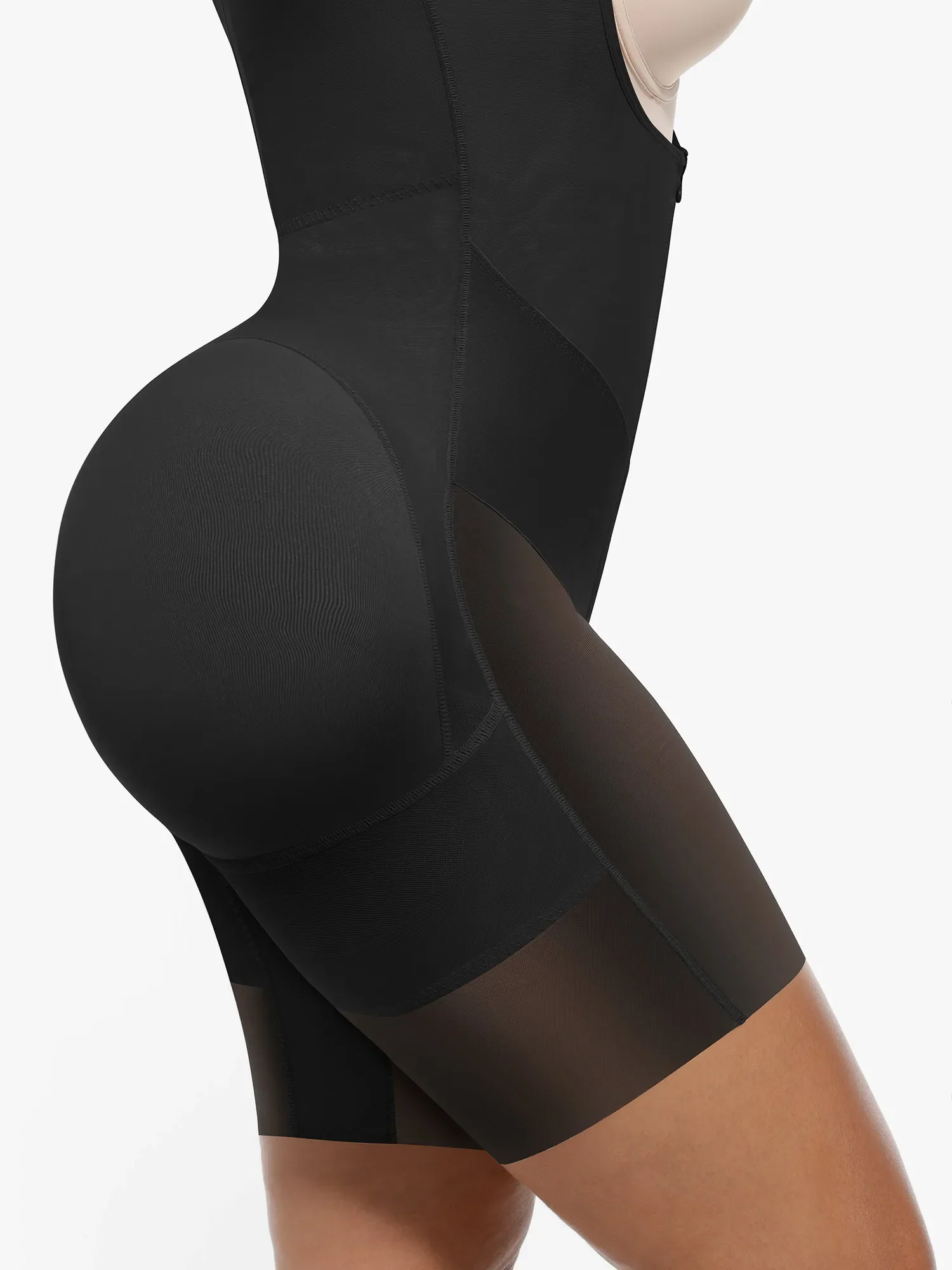 V-Shaped Faja Tummy Control Butt Lift Bodysuit - Image 7