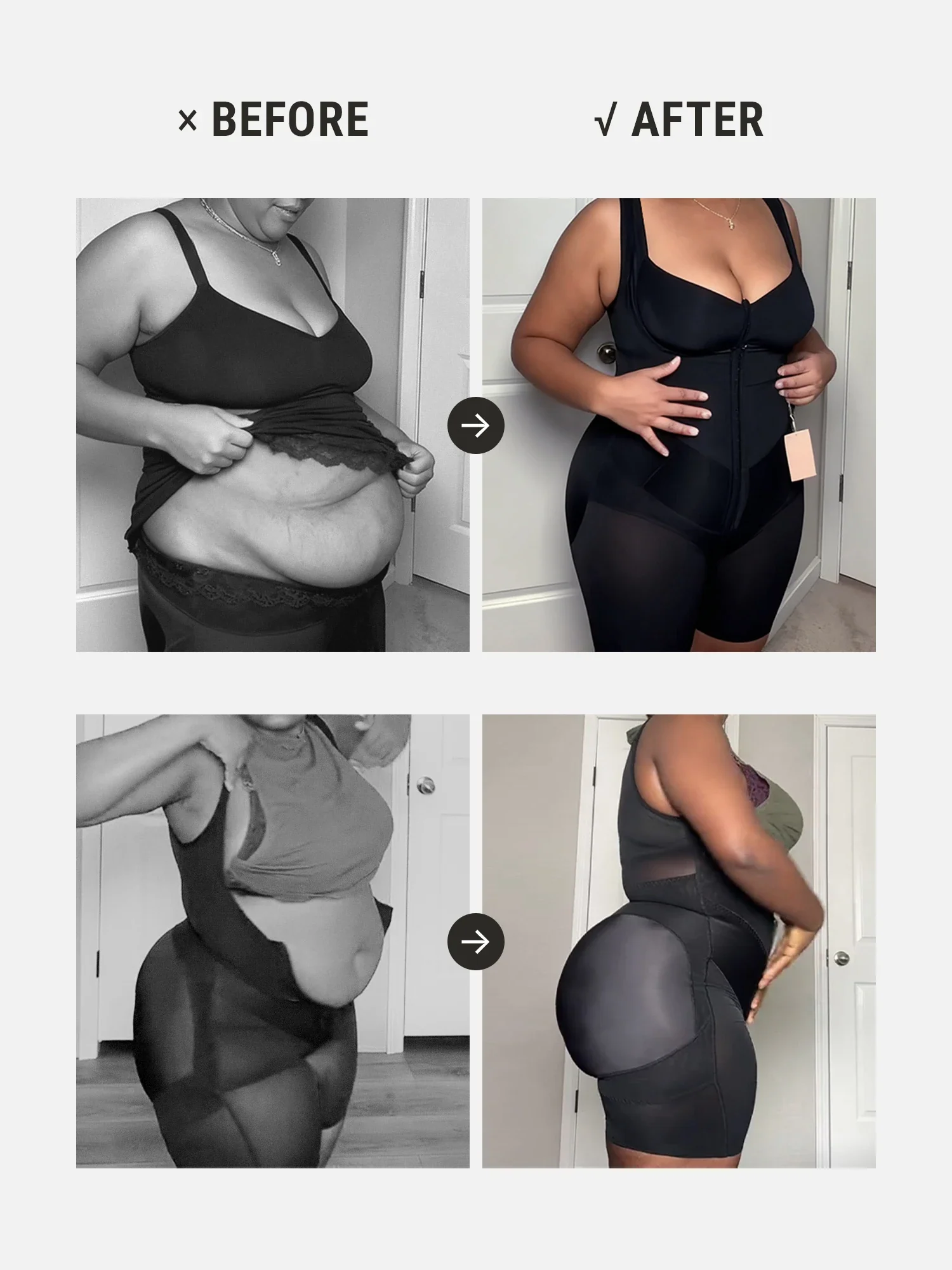 V-Shaped Faja Tummy Control Butt Lift Bodysuit - Image 14
