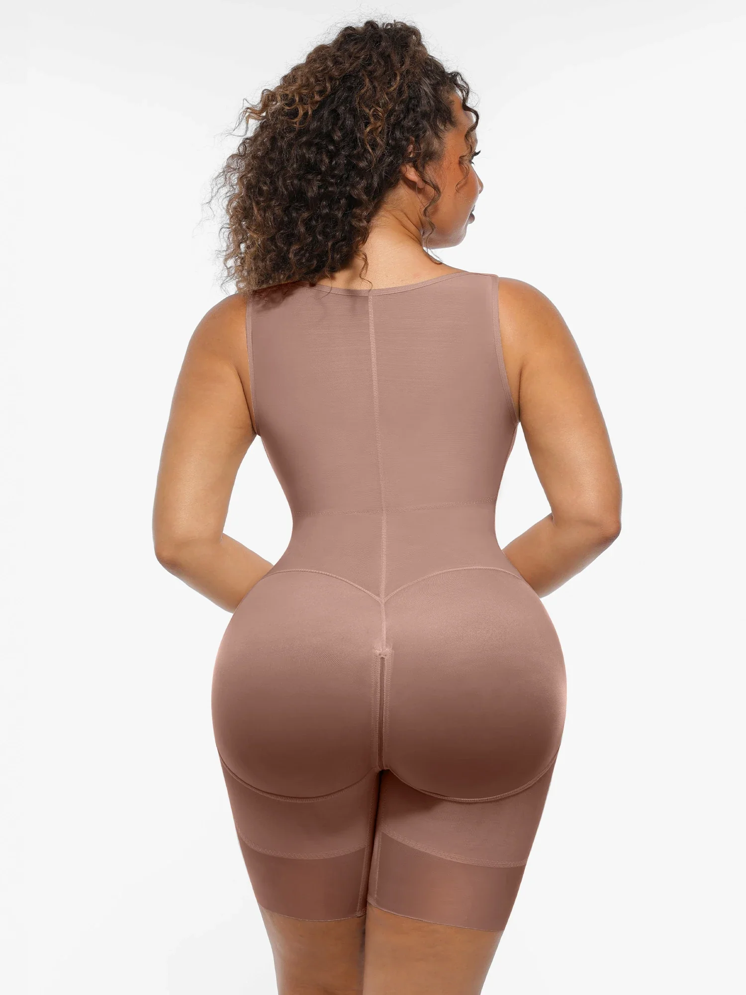 V-Shaped Faja Tummy Control Butt Lift Bodysuit - Image 21
