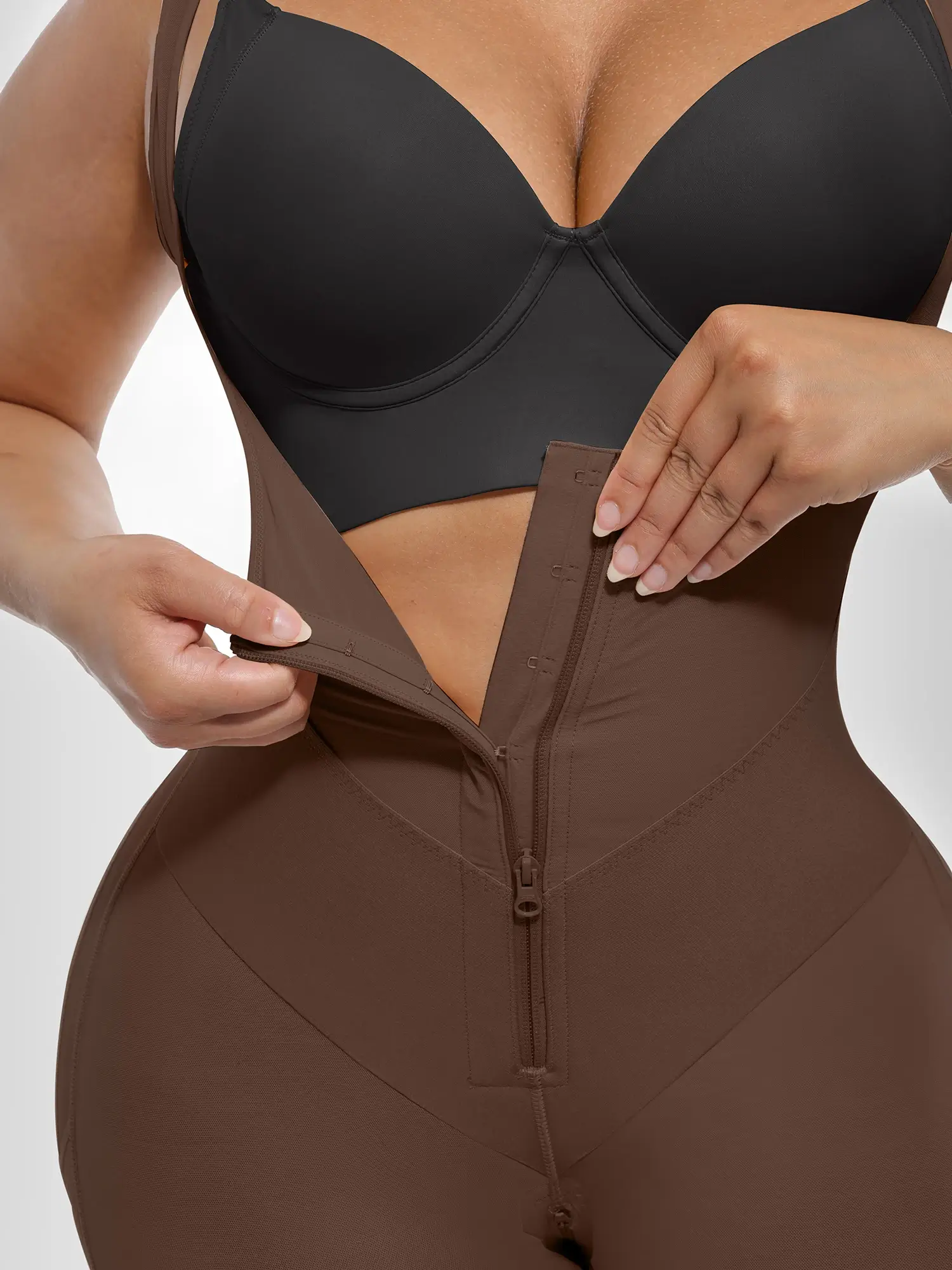 V-Shaped Faja Tummy Control Butt Lift Bodysuit - Image 26