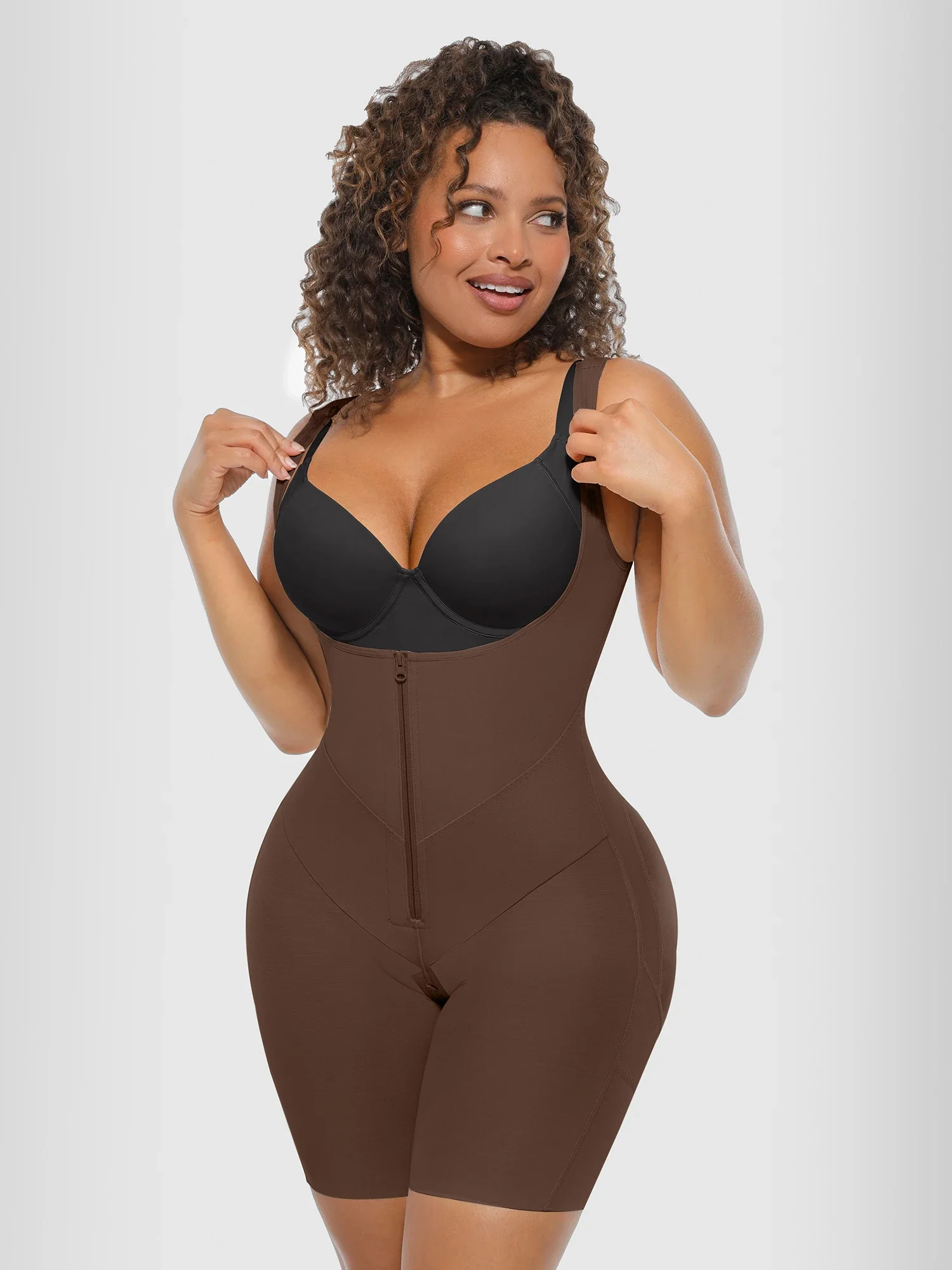 V-Shaped Faja Tummy Control Butt Lift Bodysuit - Image 28