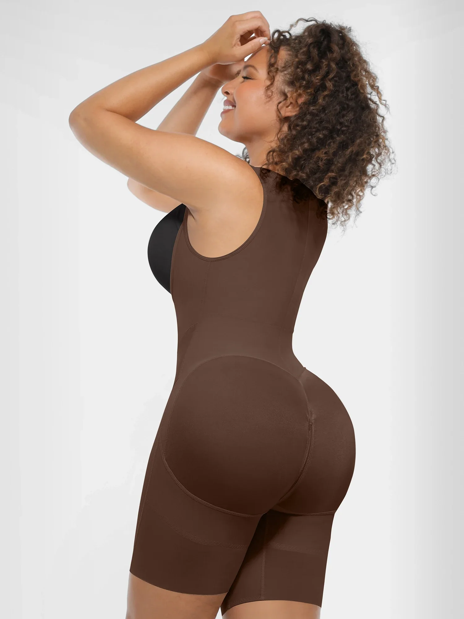 V-Shaped Faja Tummy Control Butt Lift Bodysuit - Image 29