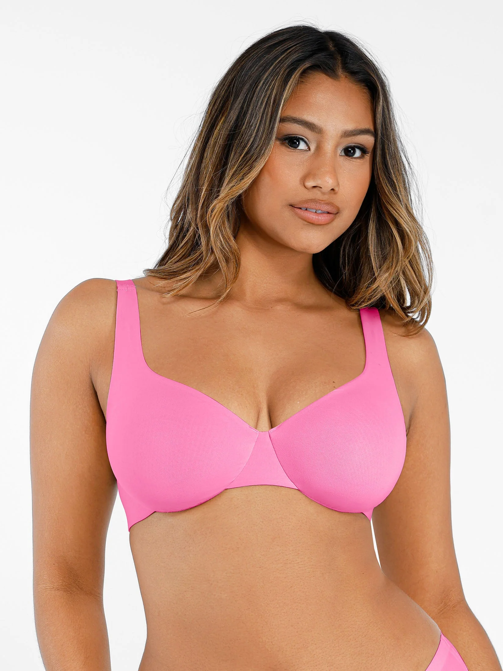 Adjustable-Strap Underwire Plunge Bra - Image 10