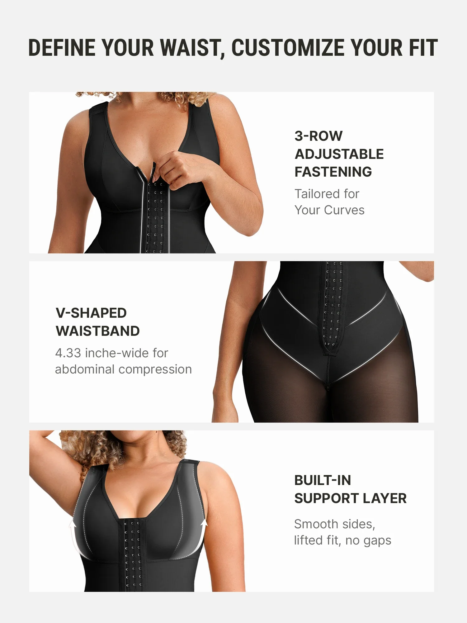 V-Band Waist Snatching Contour Bodysuit - Image 3