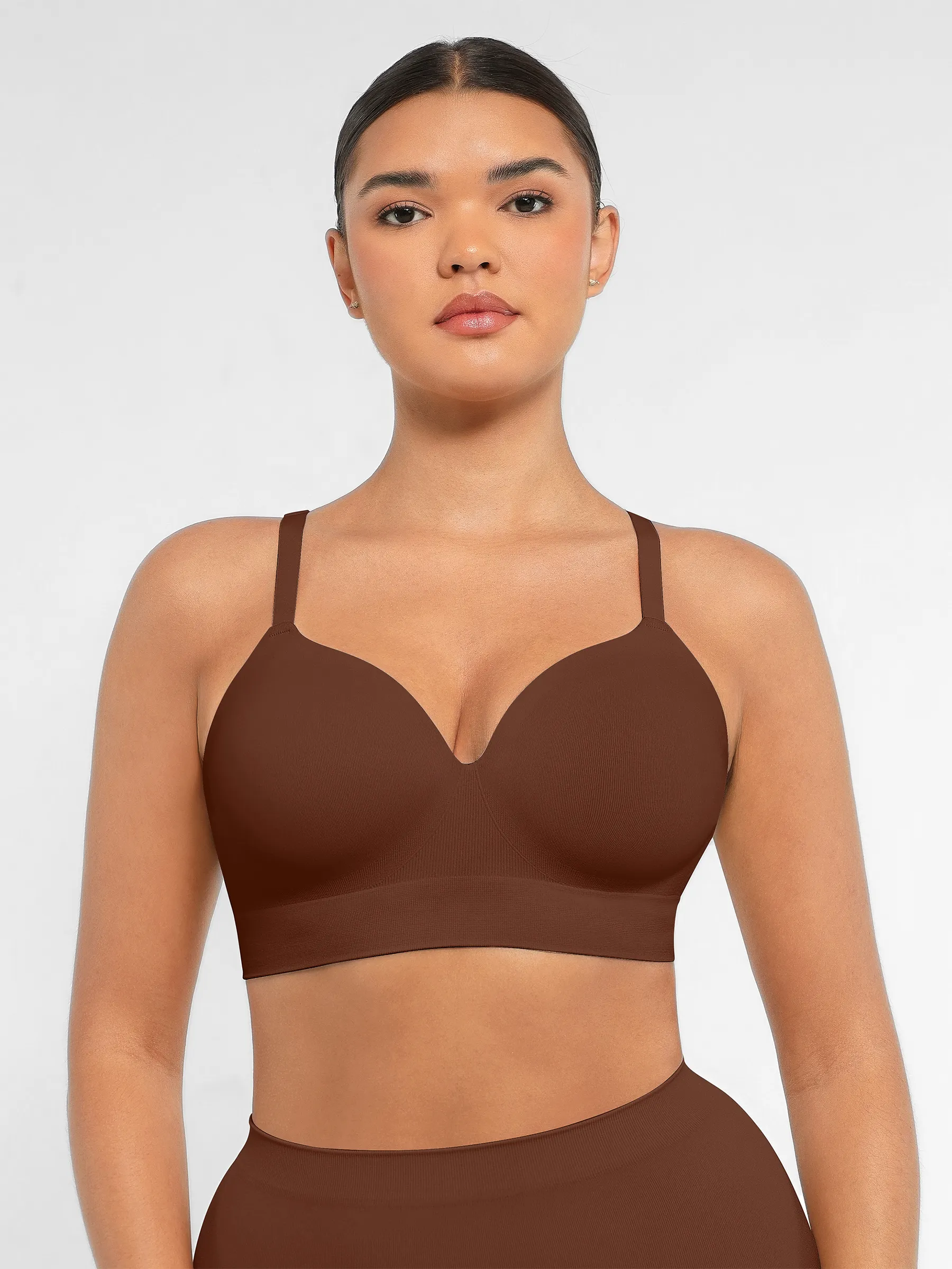 Wireless Push-Up Seamless Comfort Full Coverage Bra - Image 47