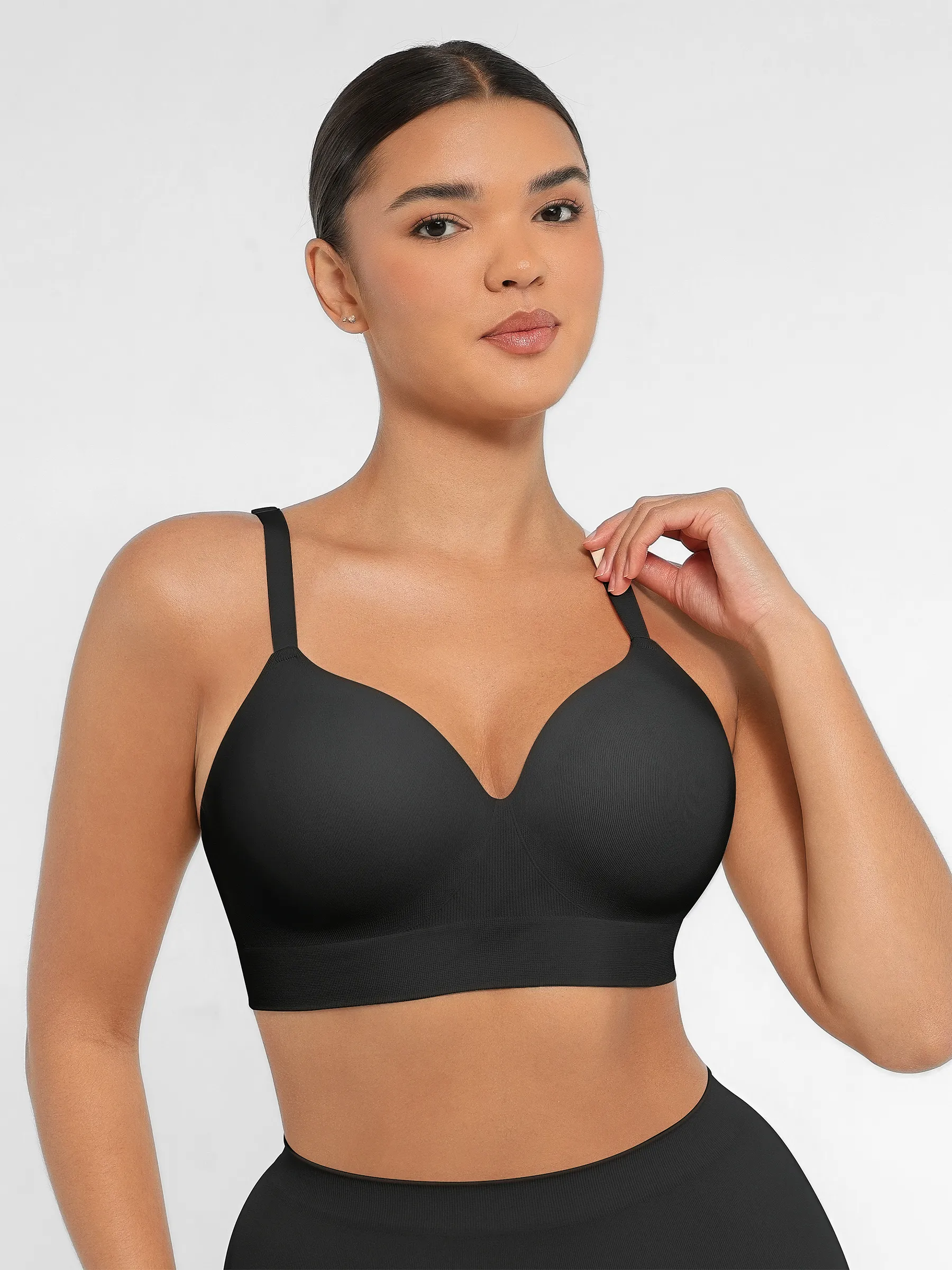 Wireless Push-Up Seamless Comfort Full Coverage Bra - Image 8