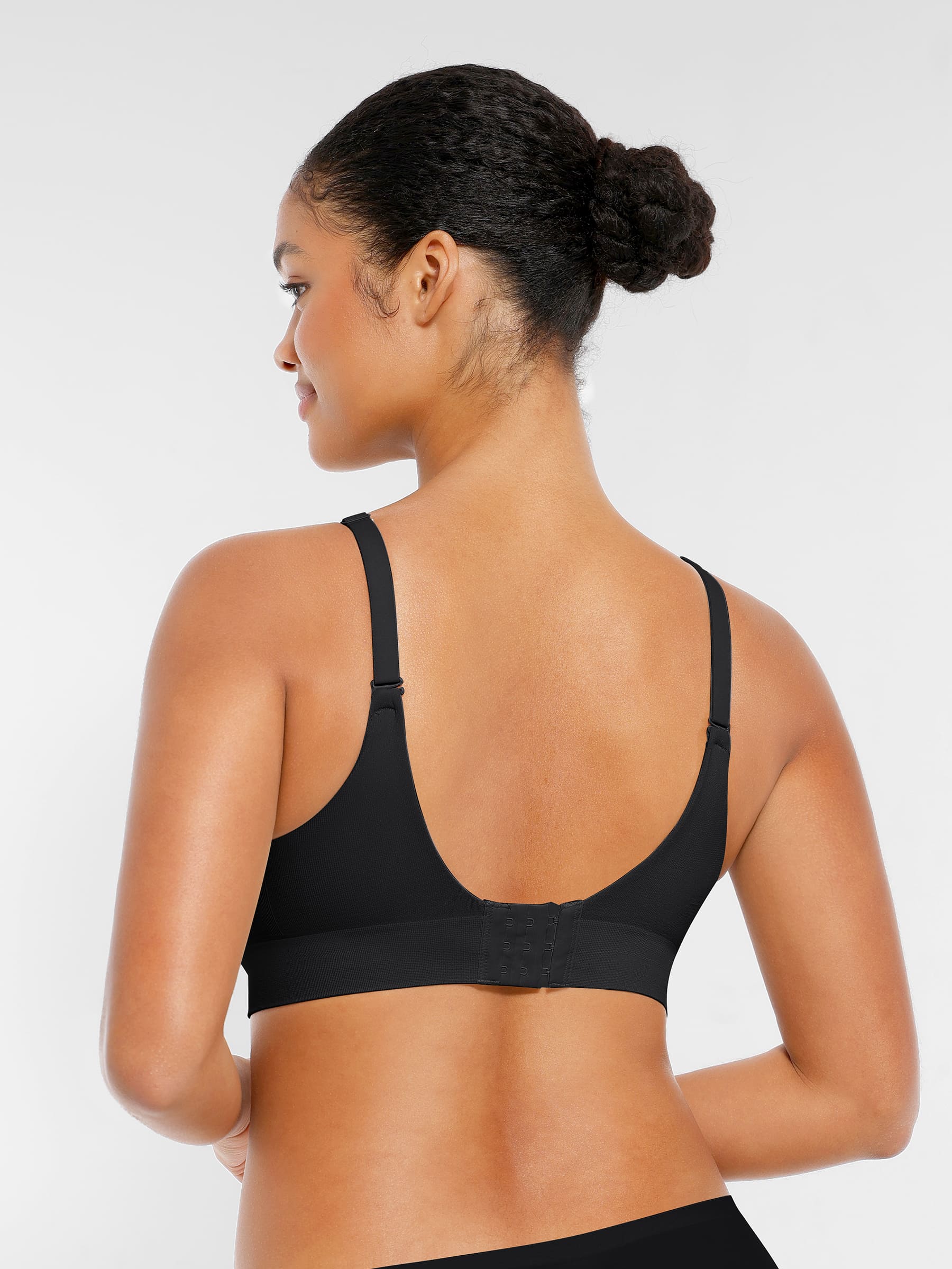 Wireless Seamless Push-Up V-neck Bra - Image 5