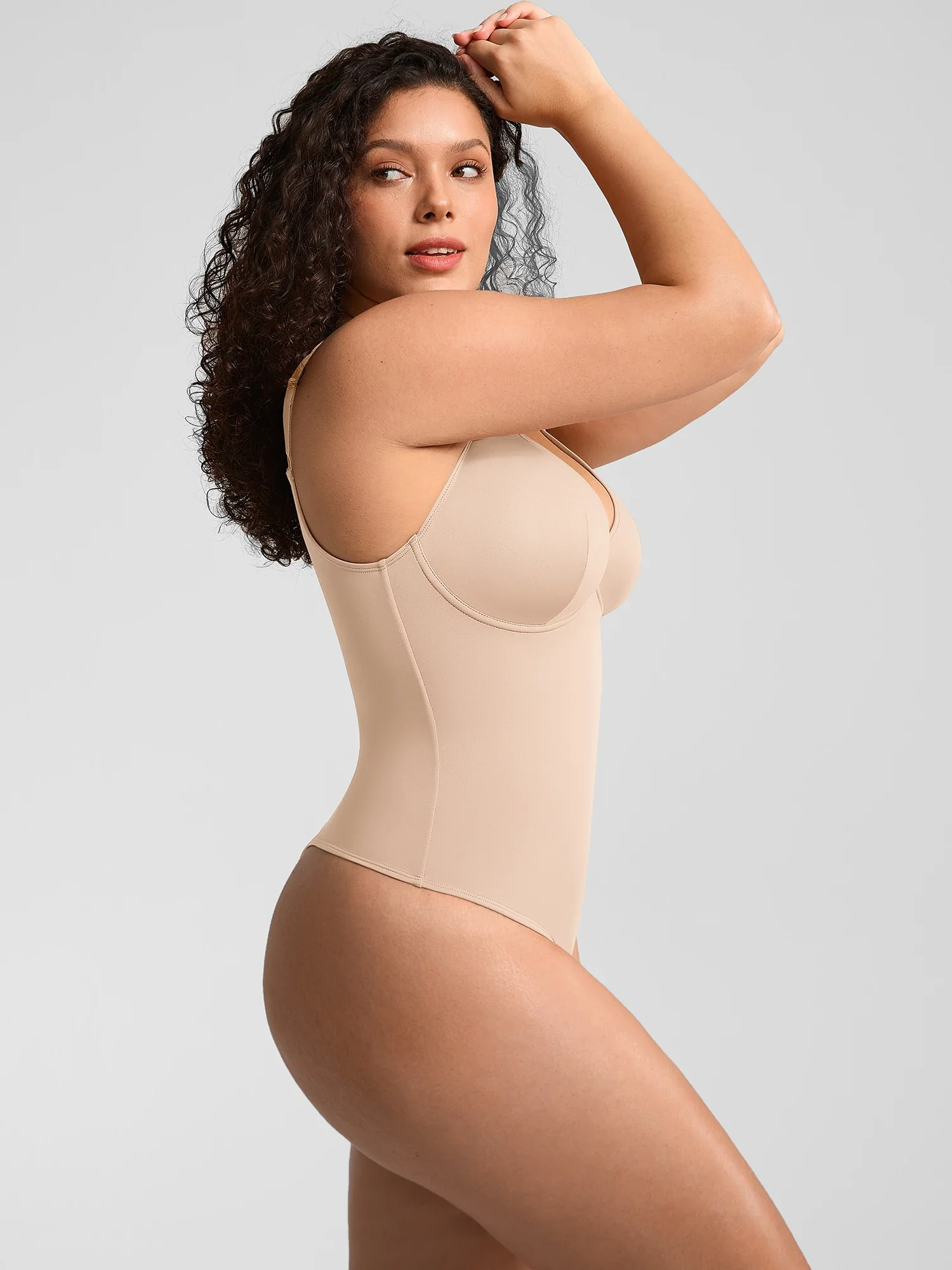 V-Neck Tummy Control Sculpt Bodysuit - Image 31