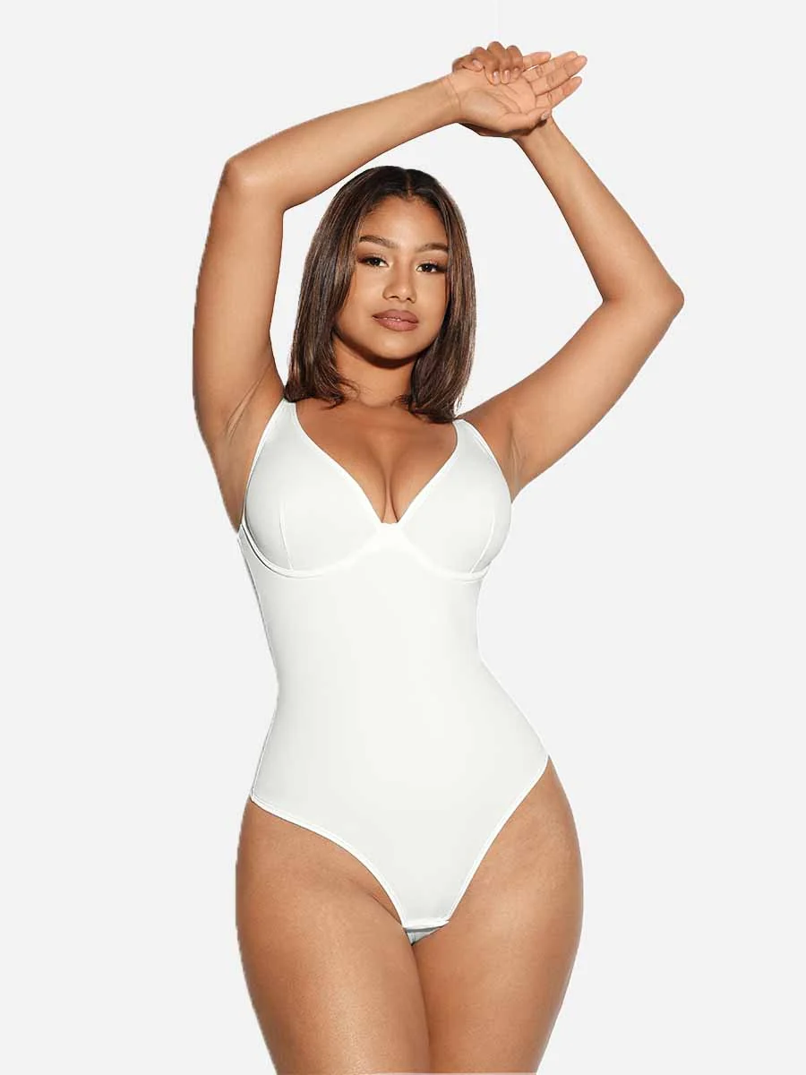 V-Neck Tummy Control Sculpt Bodysuit - Image 6