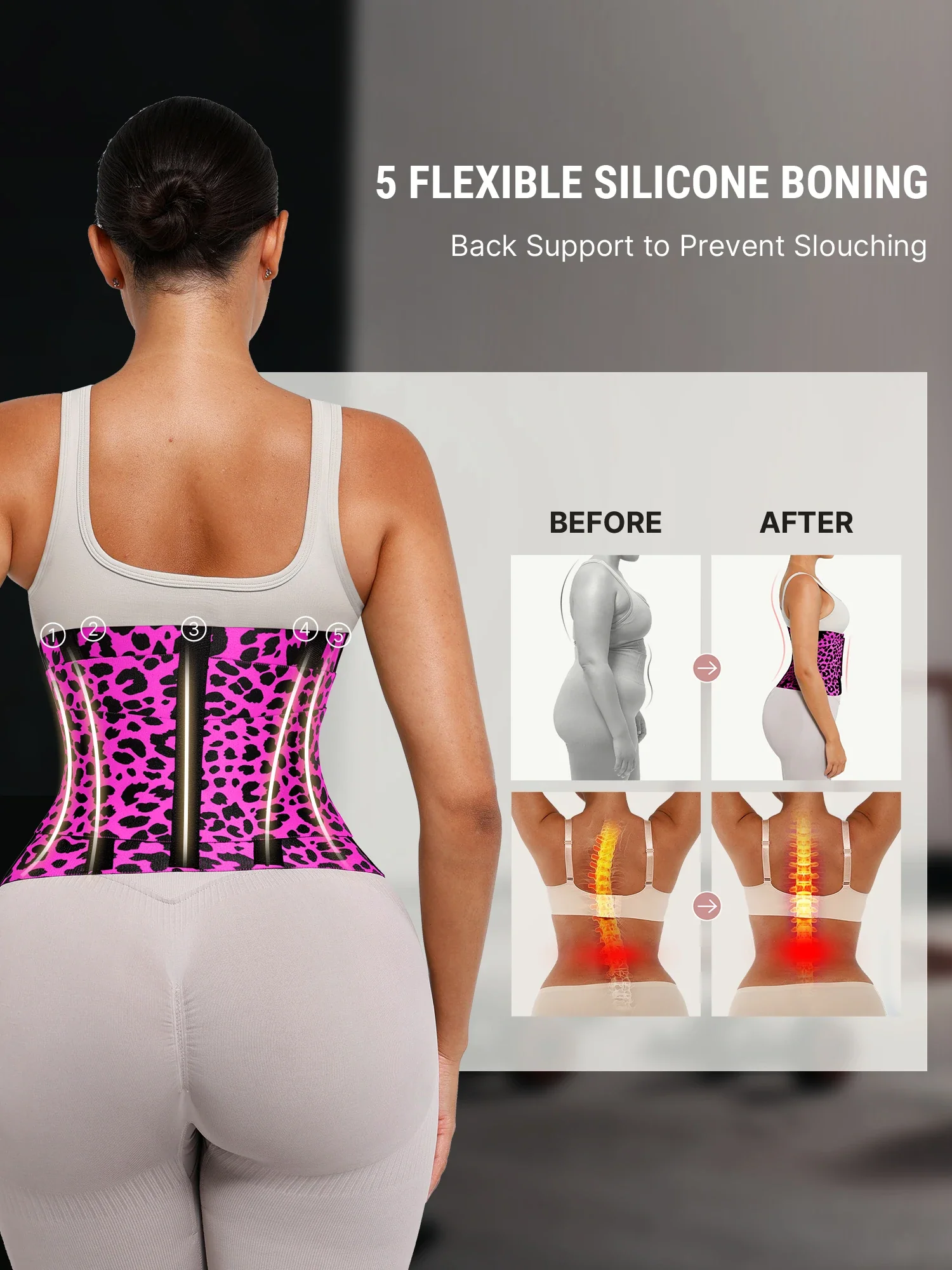 Tummy Control Adjustable Waist Trainer Bundle - Image 4