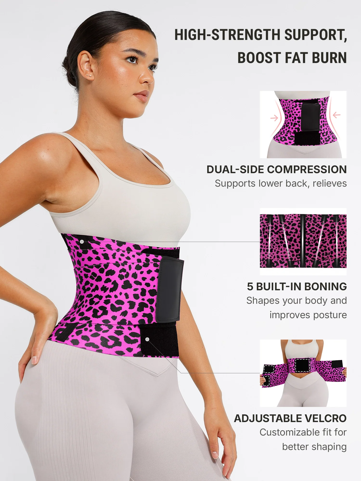 Tummy Control Adjustable Waist Trainer Bundle - Image 5