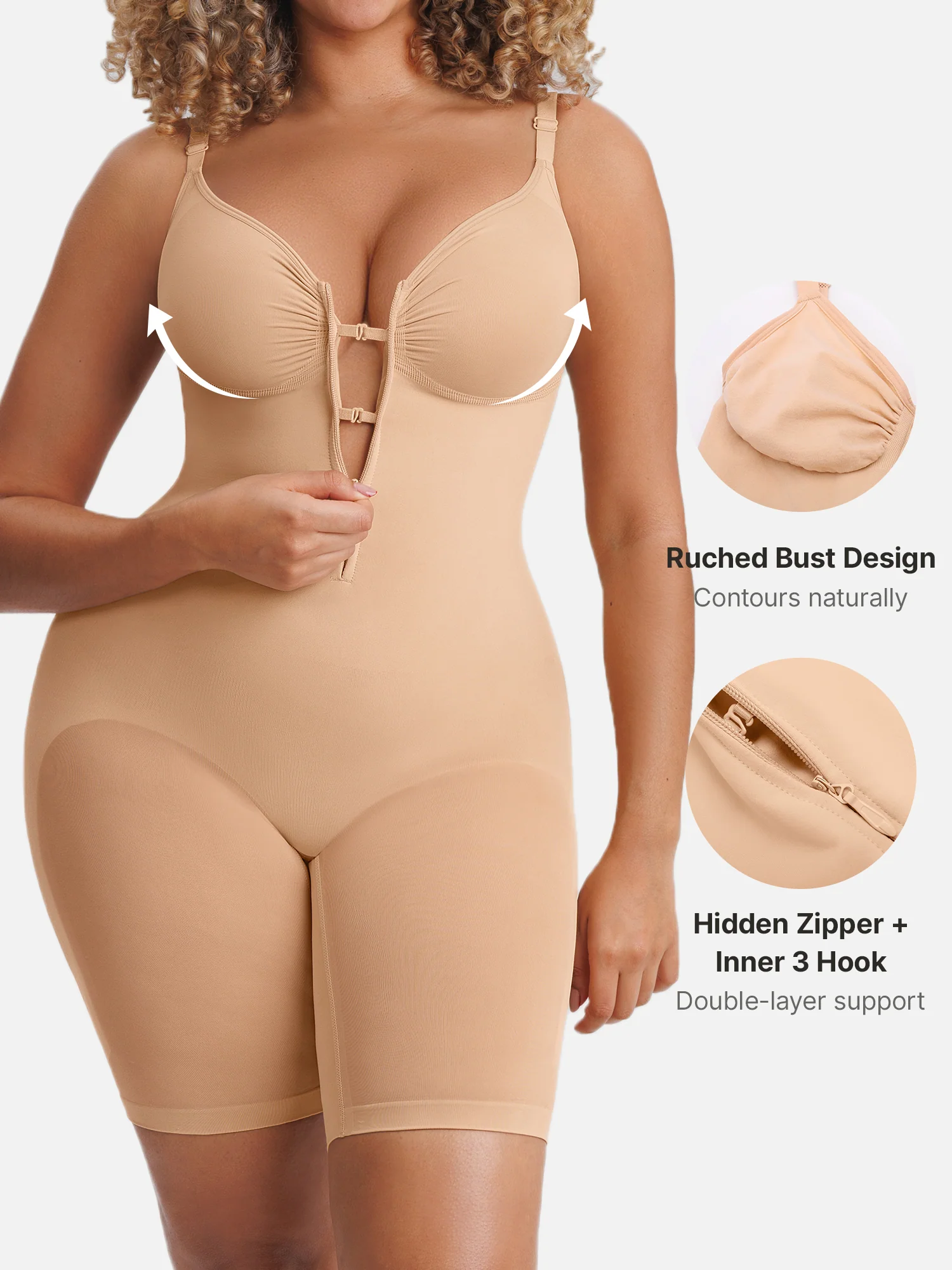Tummy Control Seamless Stretch Bodysuit - Image 3